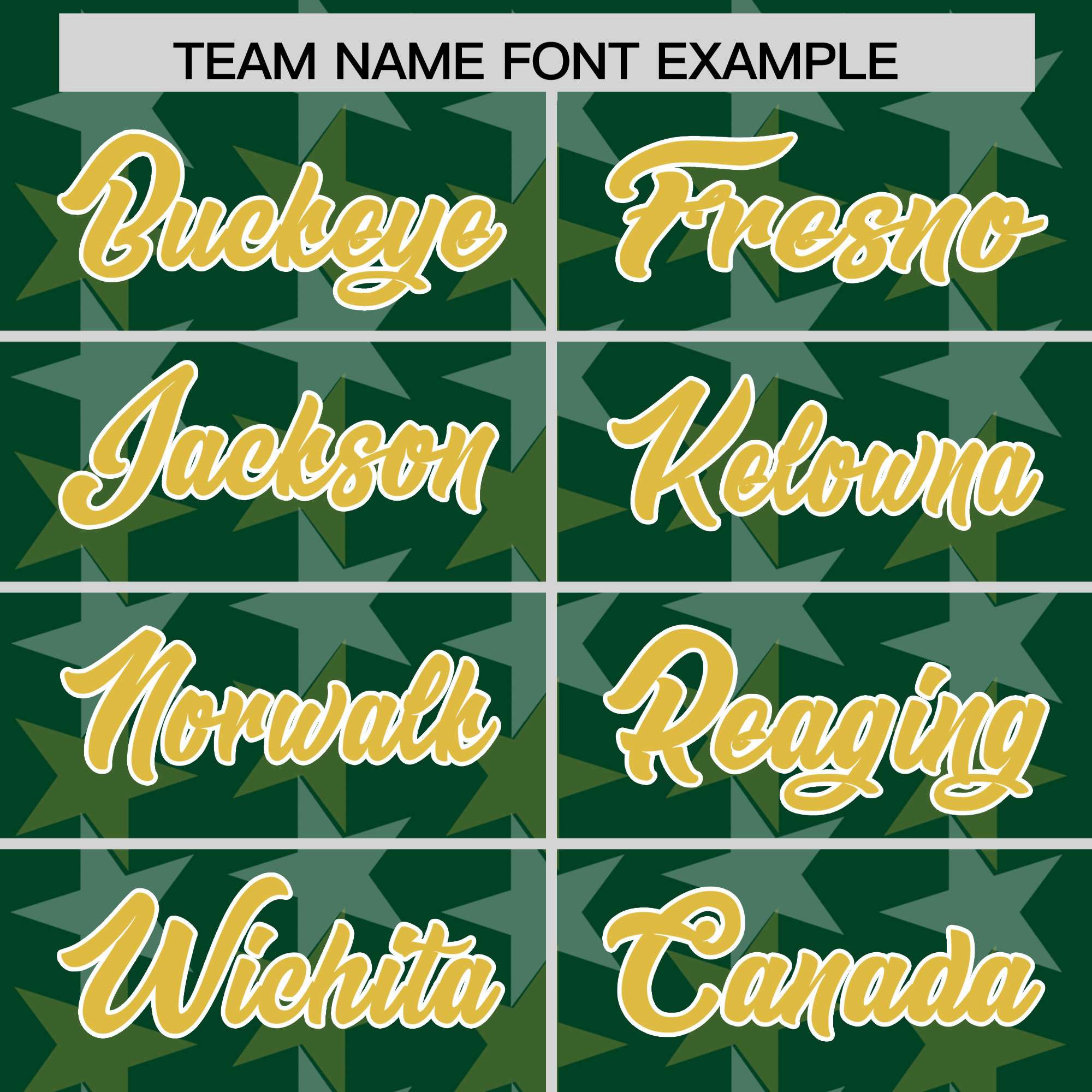 Custom Green Old Gold Personalized All Star Graffiti Pattern Authentic Football Jersey