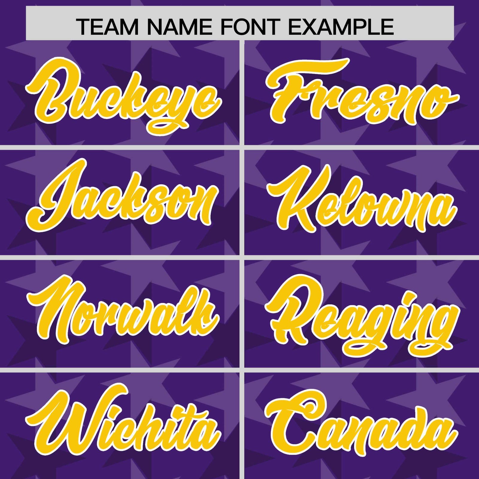 Custom Purple Gold Personalized All Star Graffiti Pattern Authentic Football Jersey