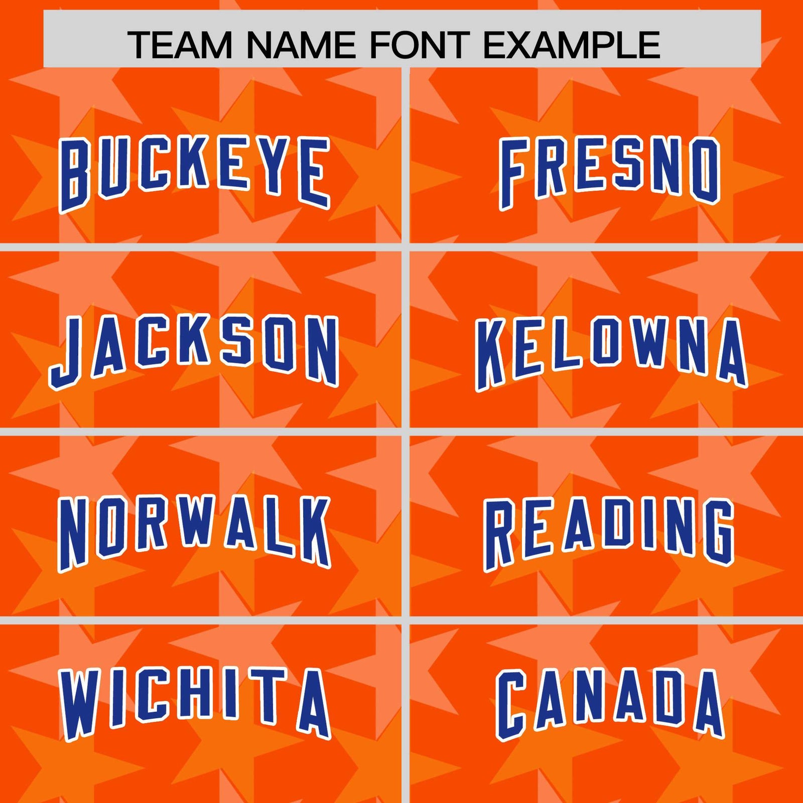 Custom Orange Royal Personalized All Star Graffiti Pattern Authentic Football Jersey