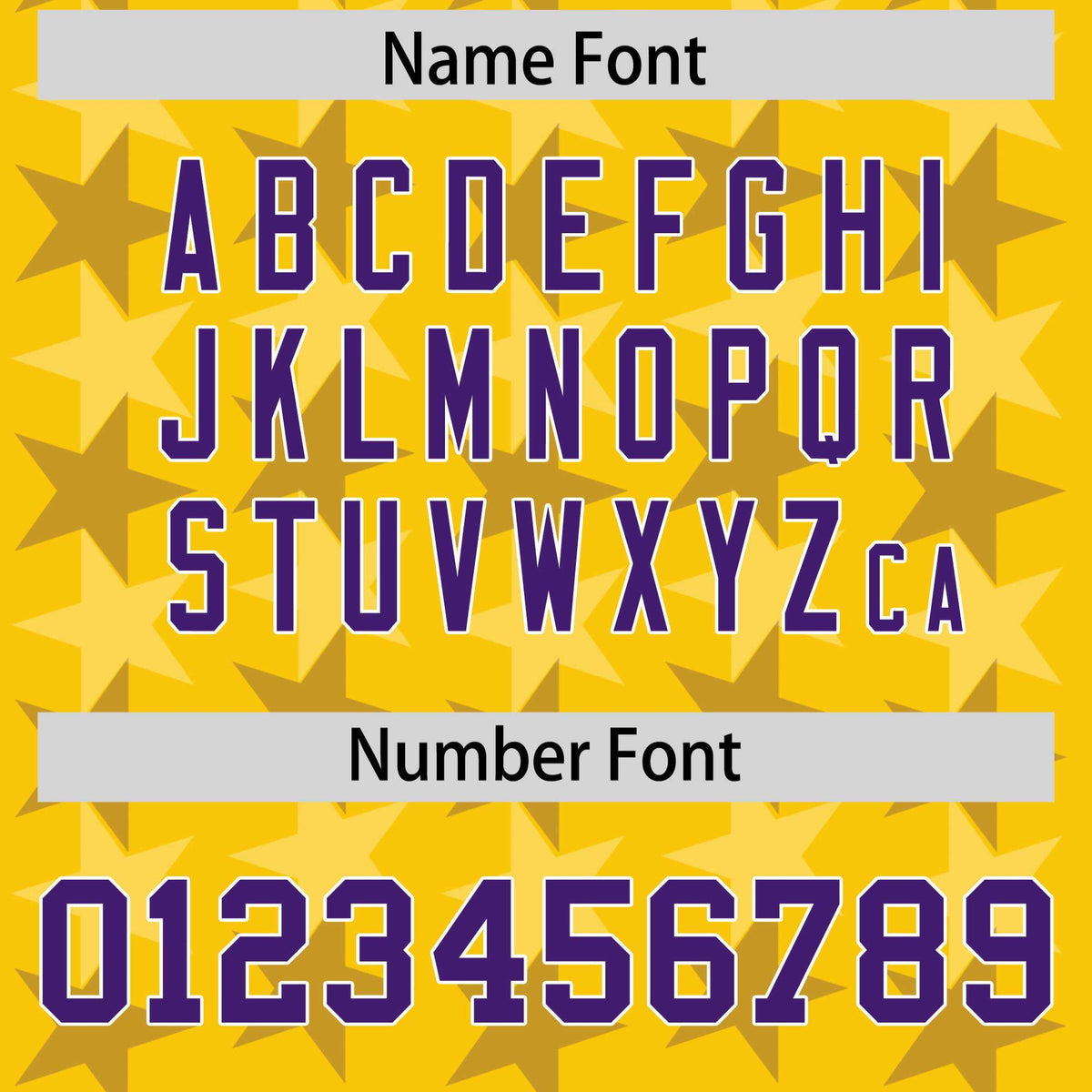 Custom Gold Purple Personalized All Star Graffiti Pattern Authentic Football Jersey