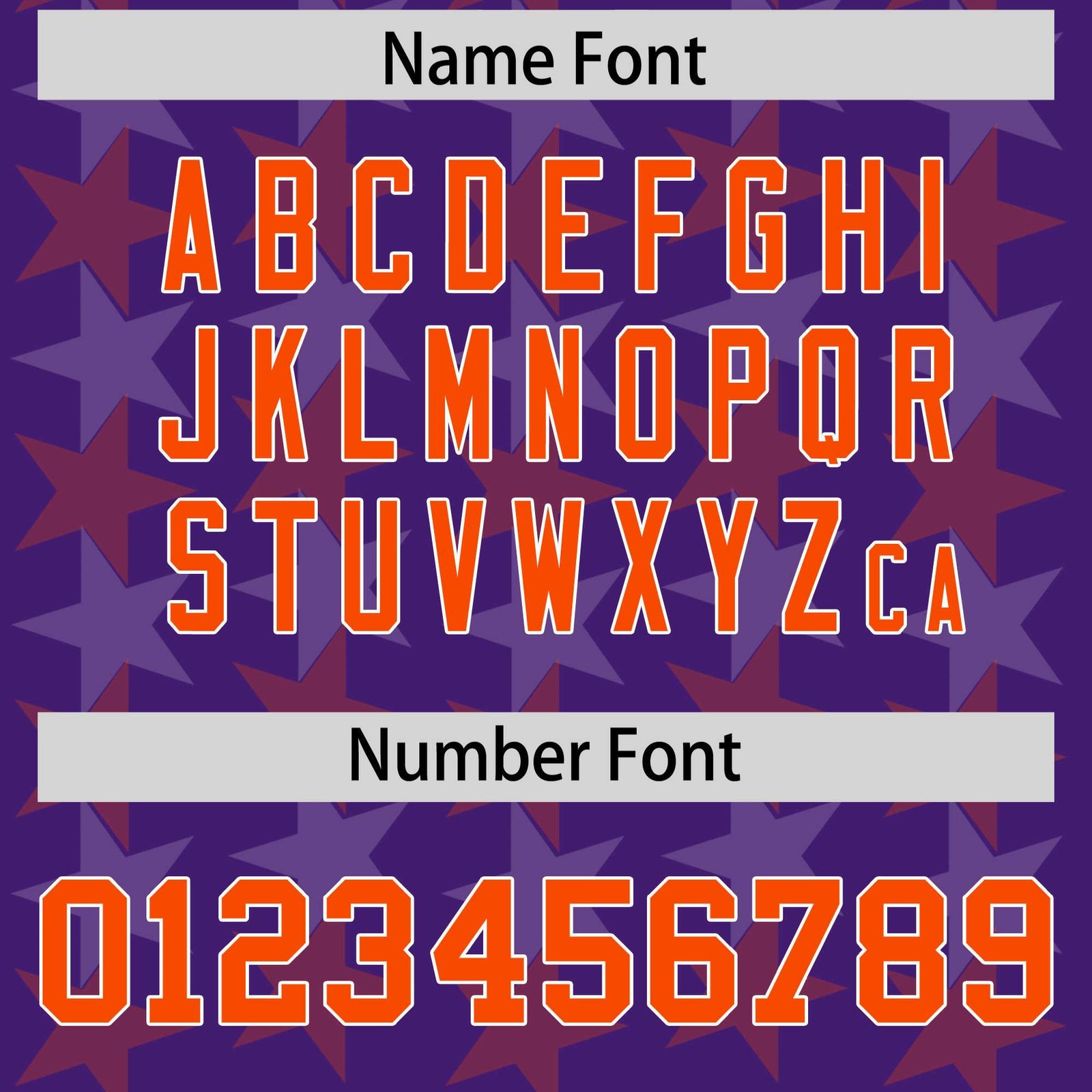 Custom Purple Orange Personalized All Star Graffiti Pattern Authentic Football Jersey