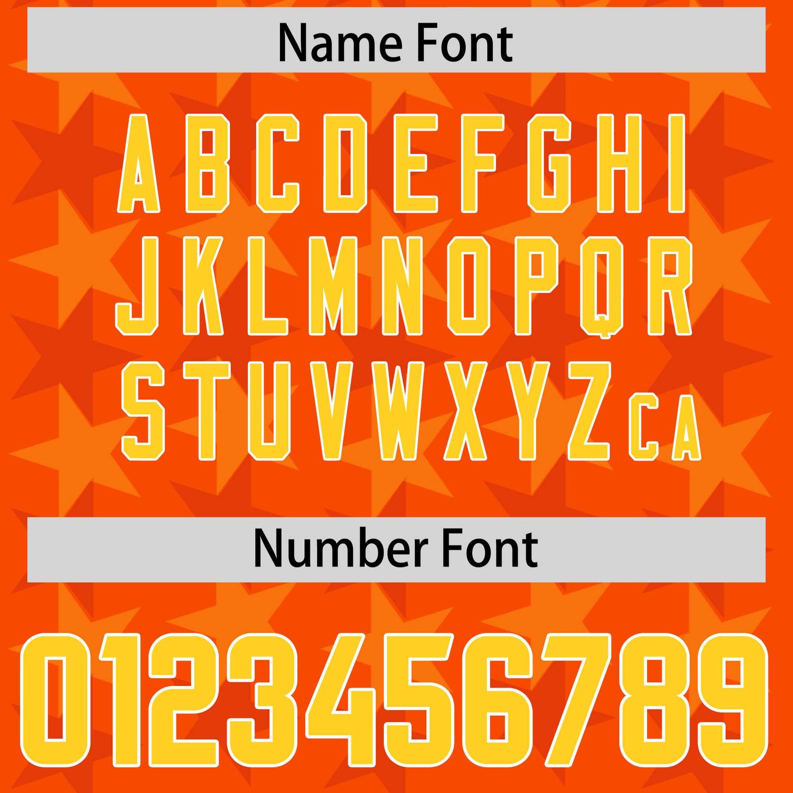 Custom Orange Gold Personalized All Star Graffiti Pattern Authentic Football Jersey