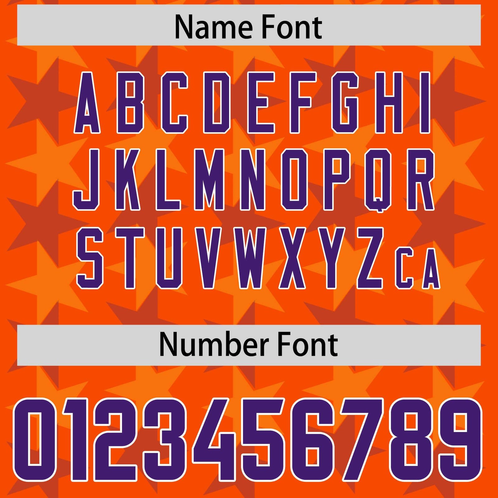 Custom Orange Purple Personalized All Star Graffiti Pattern Authentic Football Jersey