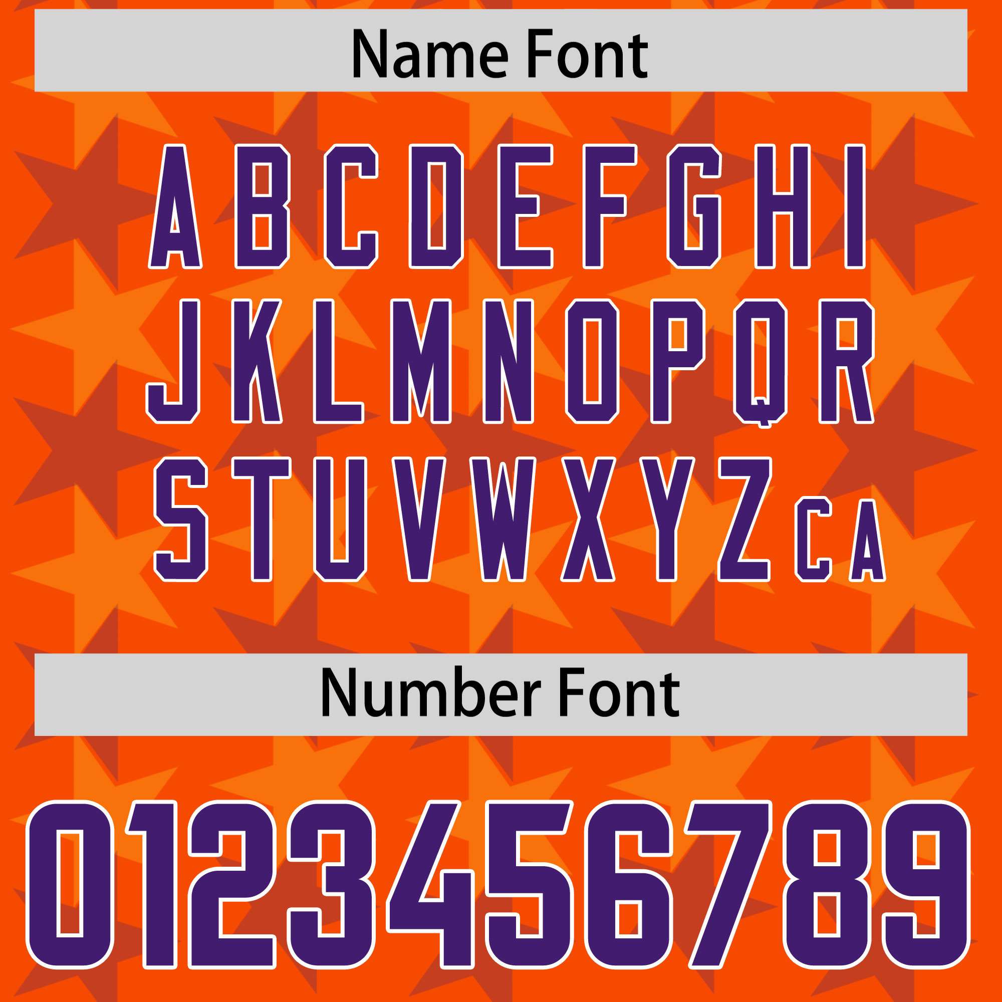 Custom Orange Purple Personalized All Star Graffiti Pattern Authentic Football Jersey