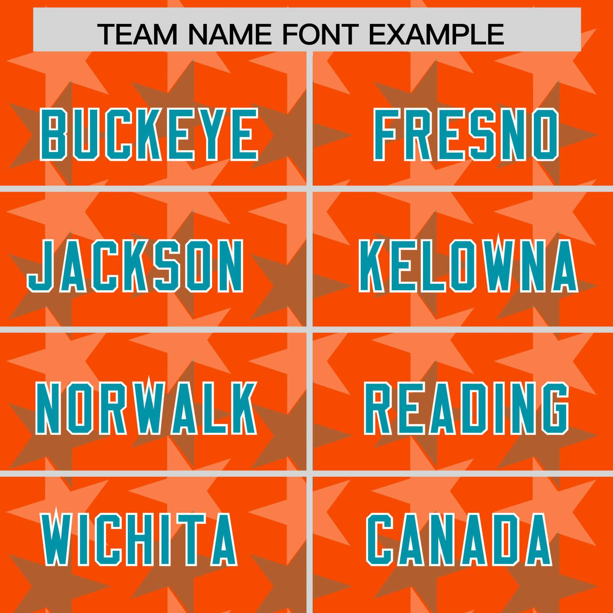Custom Orange Aqua Personalized All Star Graffiti Pattern Authentic Football Jersey