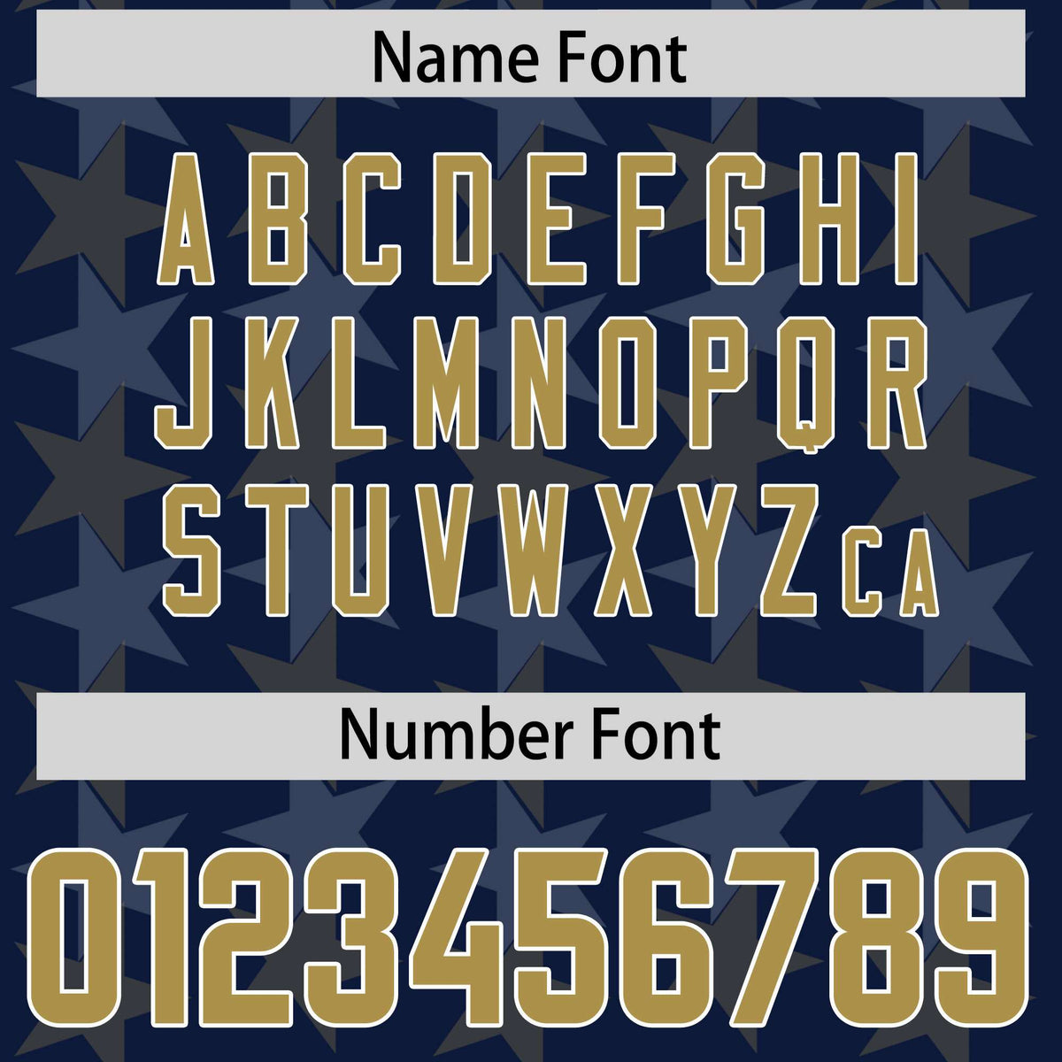 Custom Navy Old Gold Personalized All Star Graffiti Pattern Authentic Football Jersey