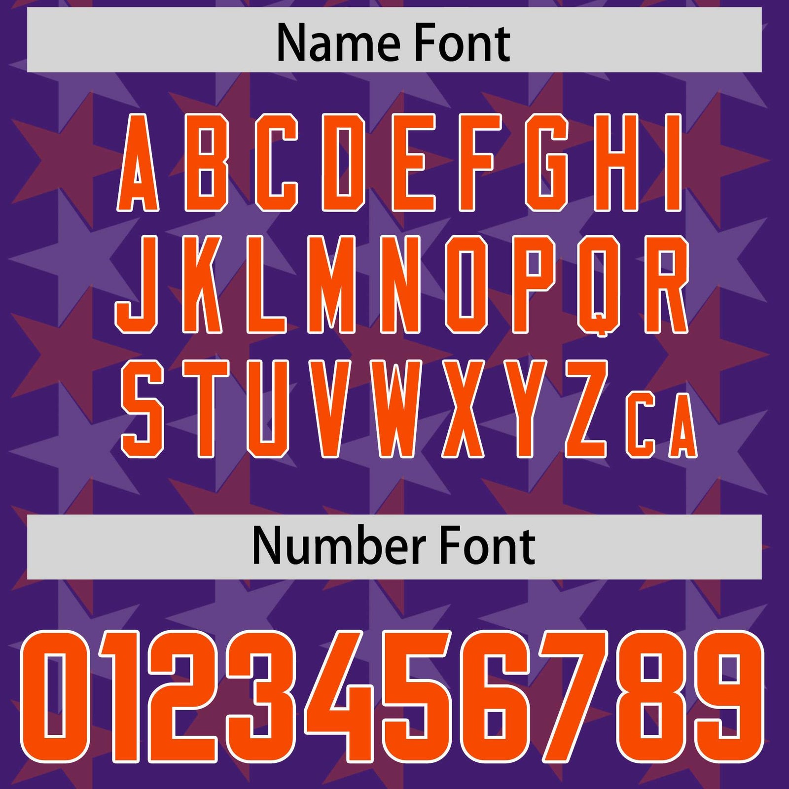 Custom Purple Orange Personalized All Star Graffiti Pattern Authentic Football Jersey