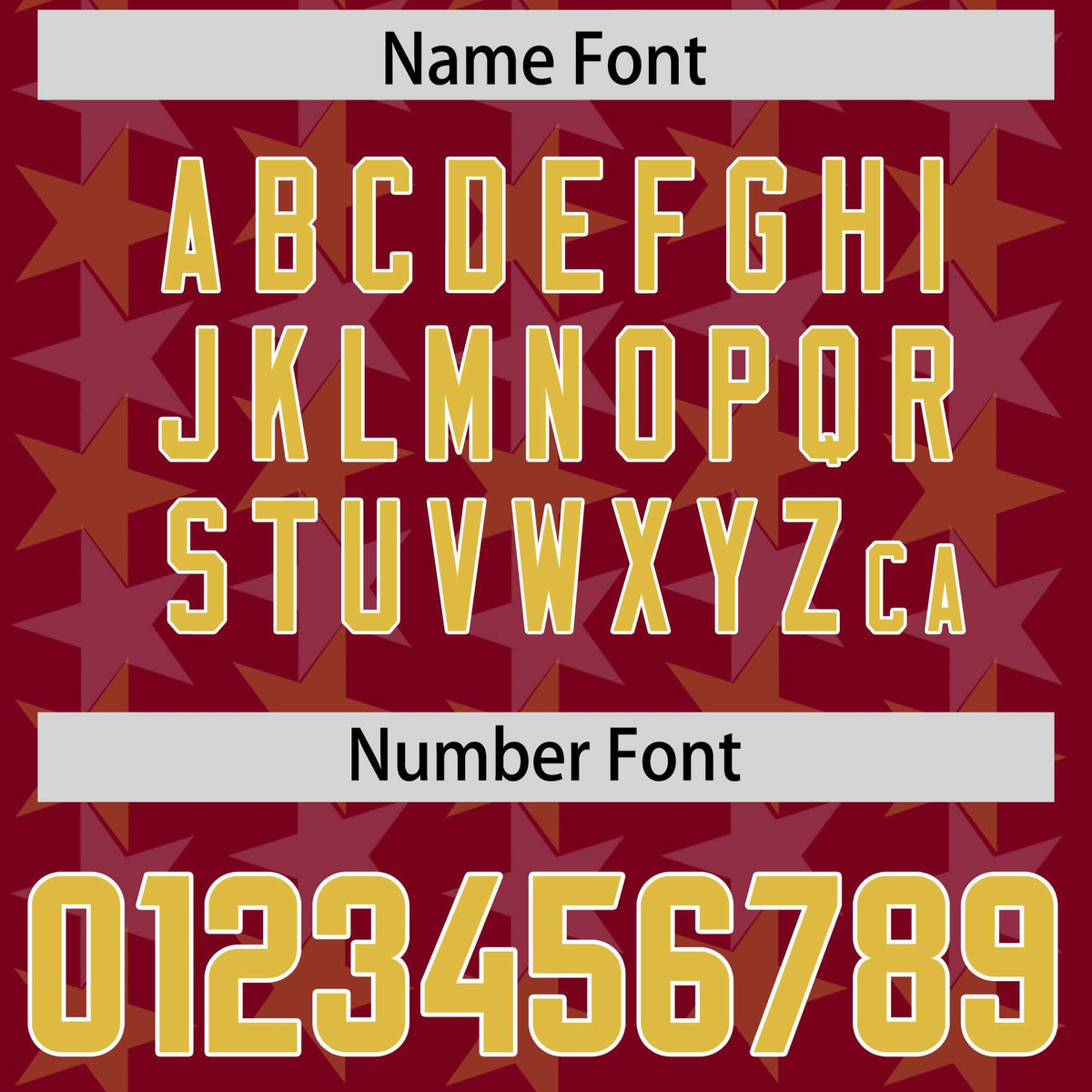 Custom Crimson Gold Personalized All Star Graffiti Pattern Authentic Football Jersey