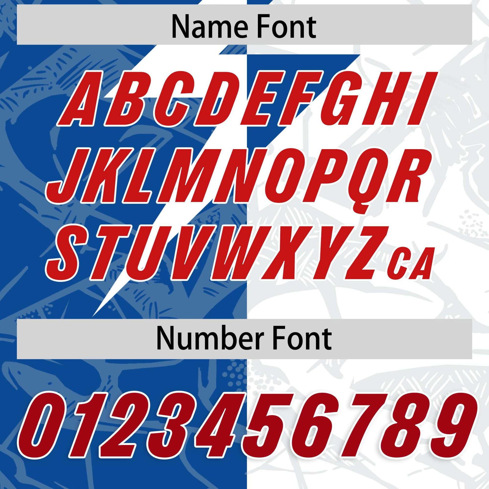 Custom White Royal Split Personalized Lightning Pattern Football Jersey