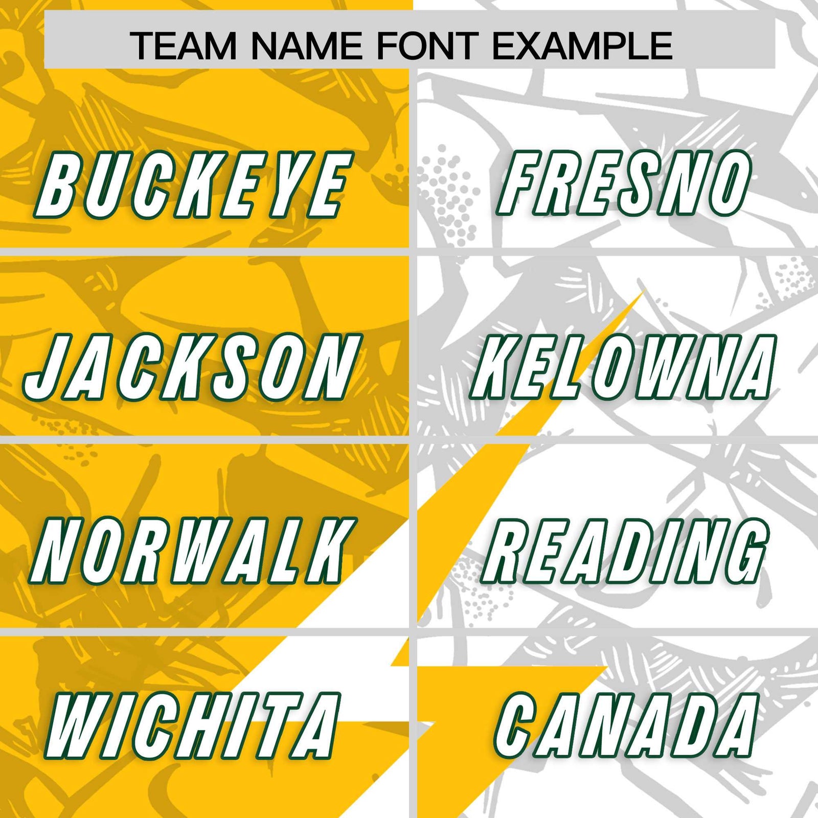 Custom Yellow White Split Personalized Lightning Pattern Football Jersey