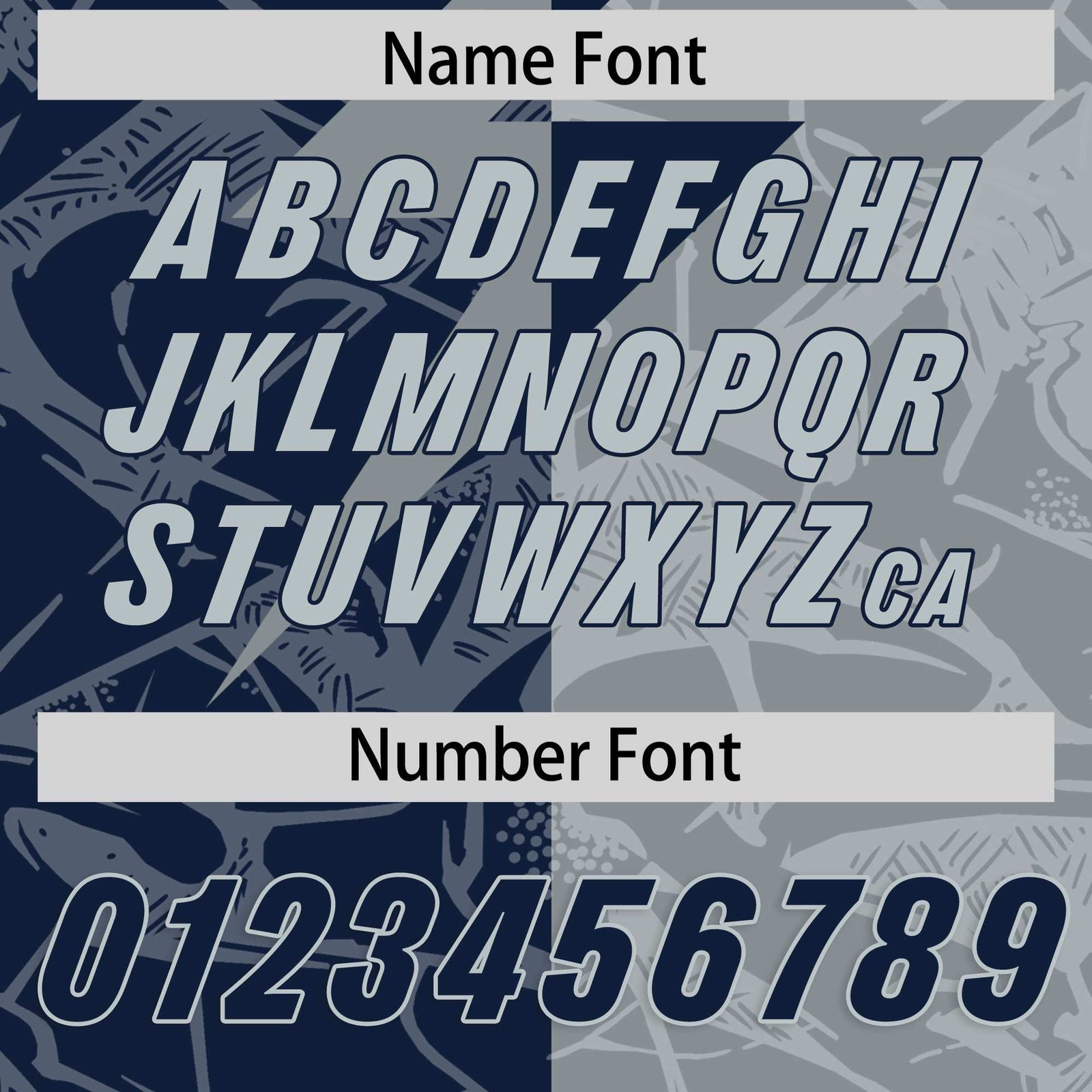 Custom Navy Gray Split Personalized Lightning Pattern Football Jersey