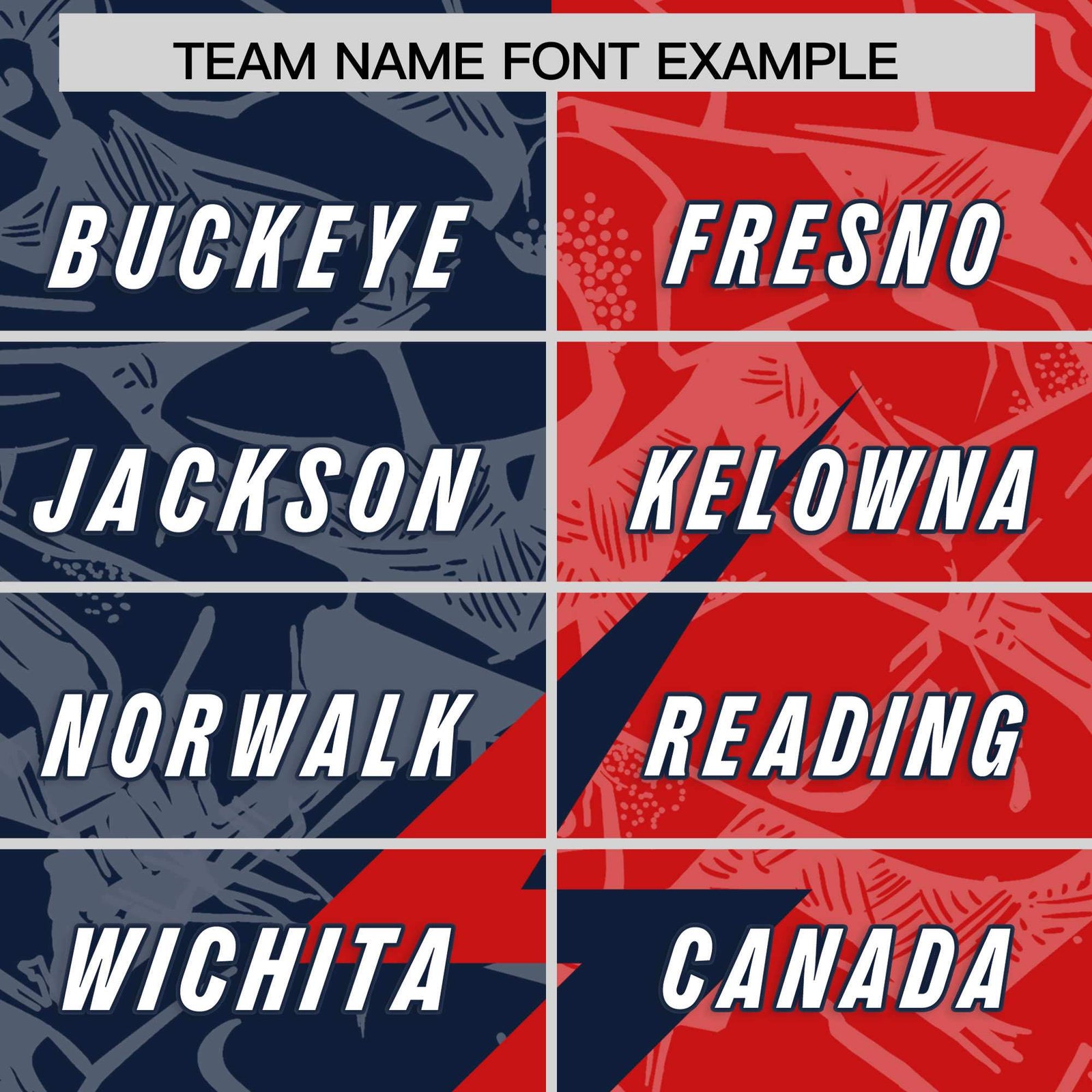 Custom Red Navy Split Personalized Lightning Pattern Football Jersey