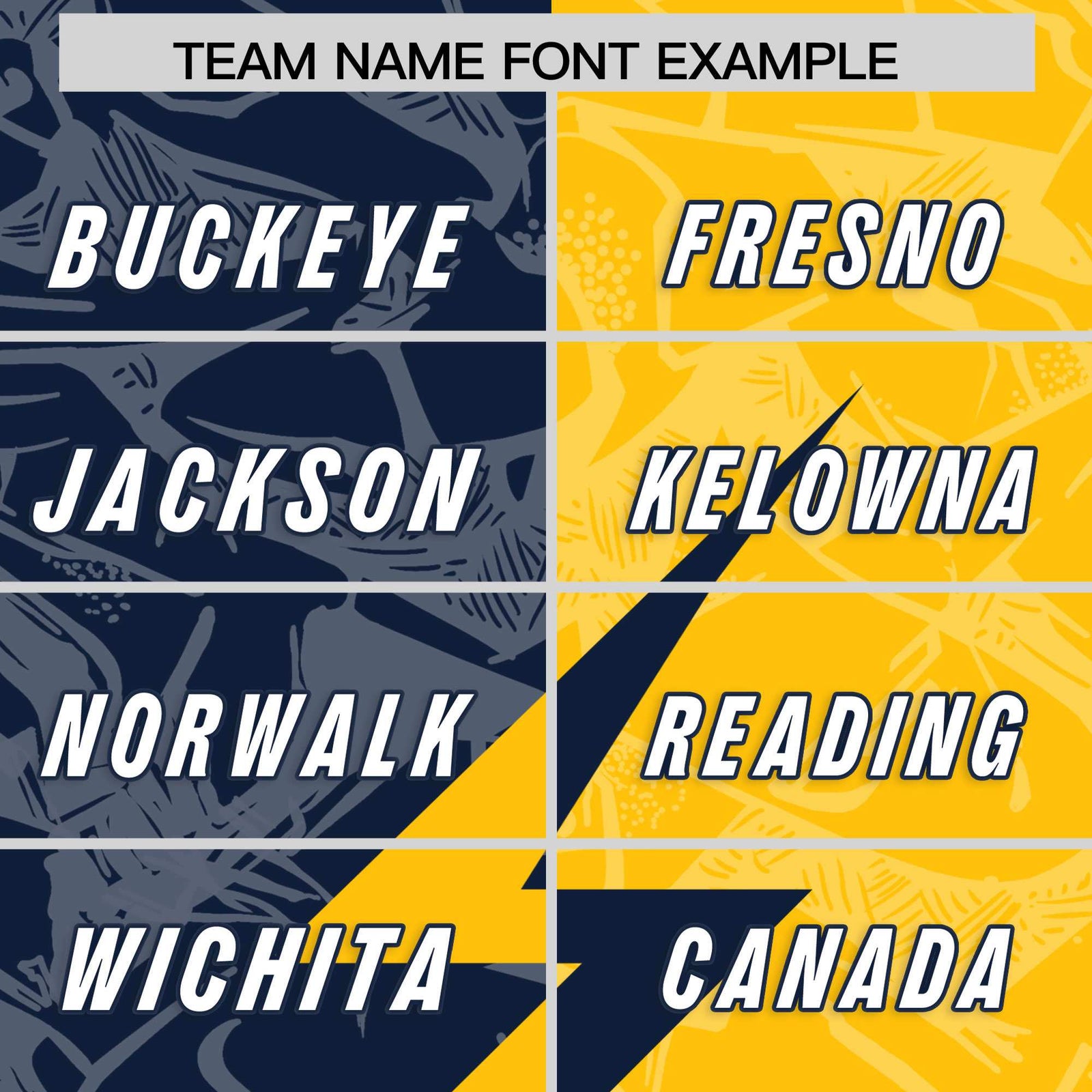 Custom Gold Navy Split Personalized Lightning Pattern Football Jersey