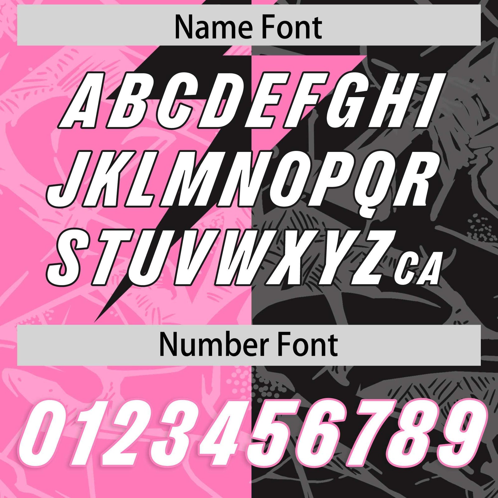 Custom Black Pink Split Personalized Lightning Pattern Football Jersey