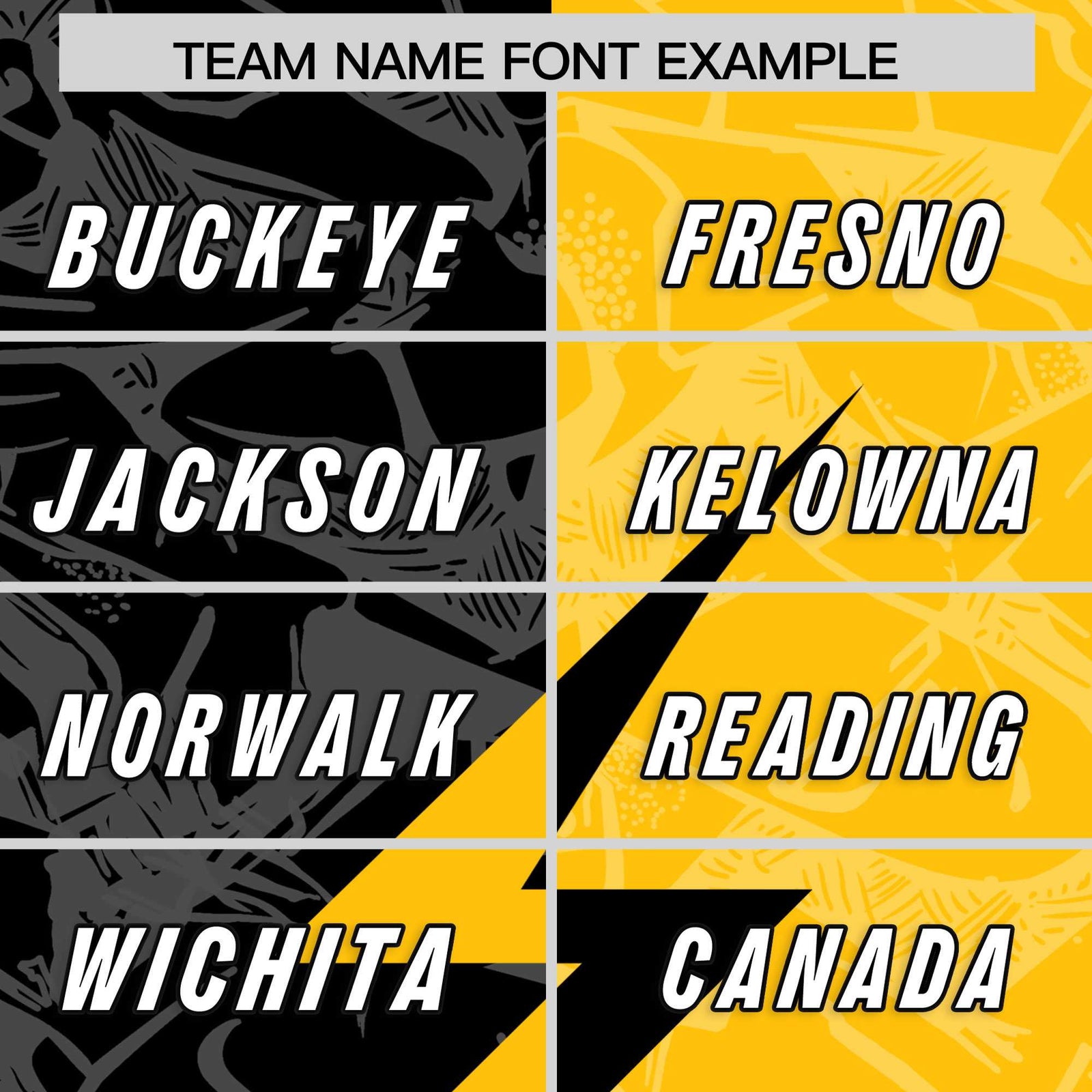 Custom Yellow Black Split Personalized Lightning Pattern Football Jersey