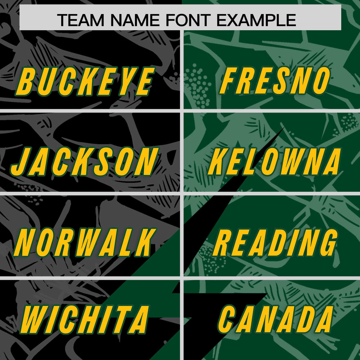 Custom Black Green Split Personalized Lightning Pattern Football Jersey