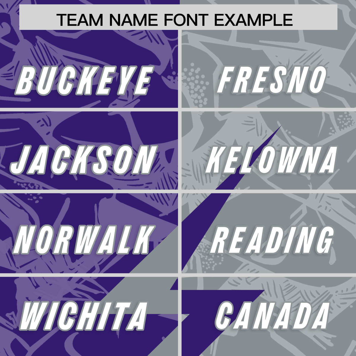 Custom Purple Gray Split Personalized Lightning Pattern Football Jersey