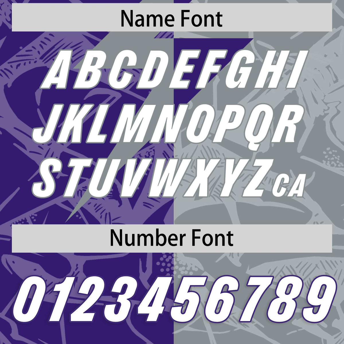 Custom Purple Gray Split Personalized Lightning Pattern Football Jersey