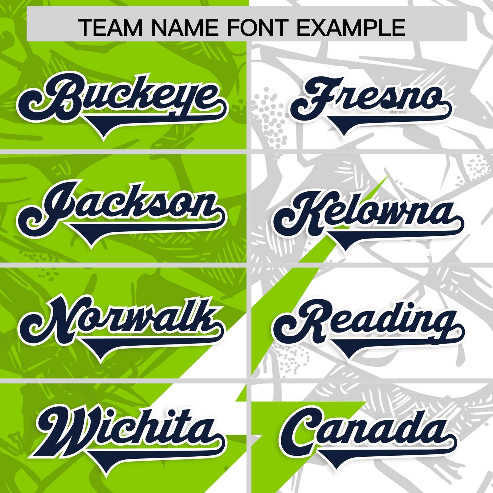 Custom Neon Green White Split Personalized Lightning Pattern Football Jersey