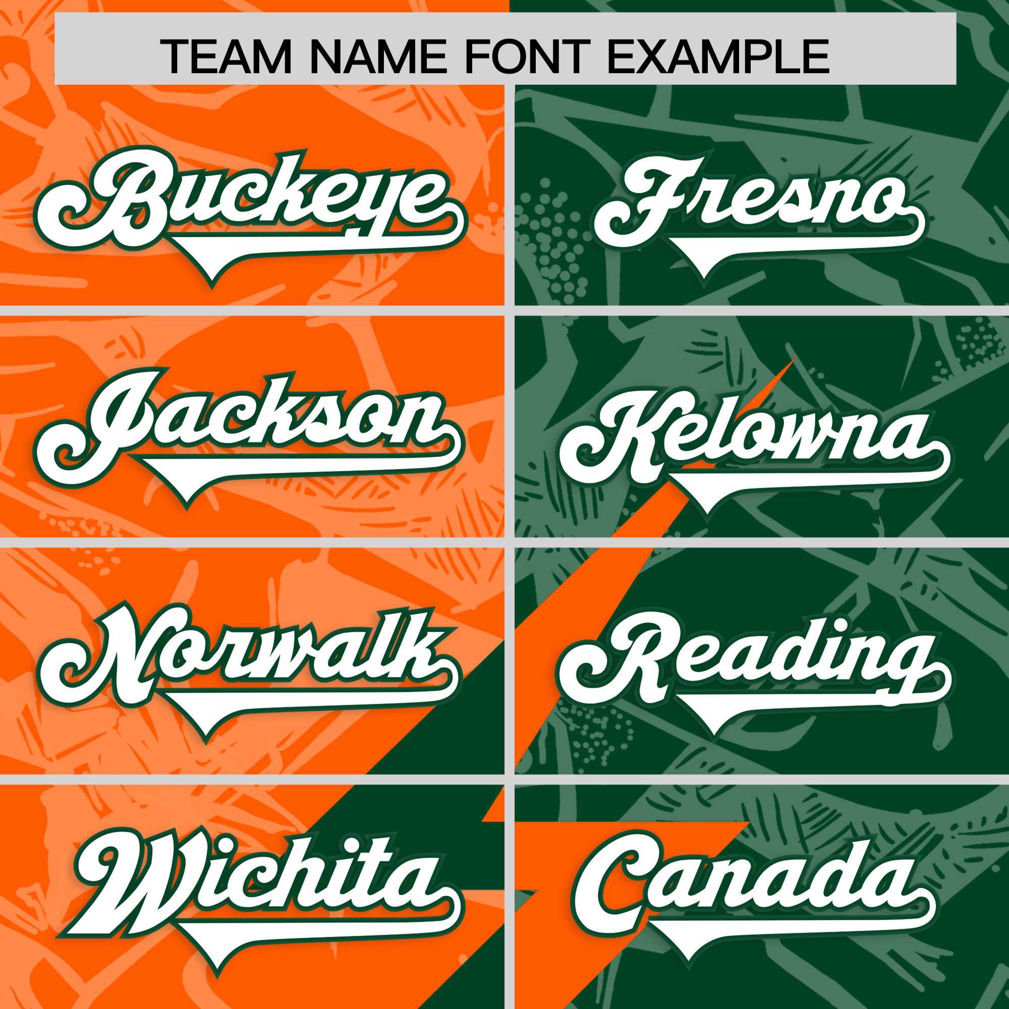 Custom Green Orange Split Personalized Lightning Pattern Football Jersey