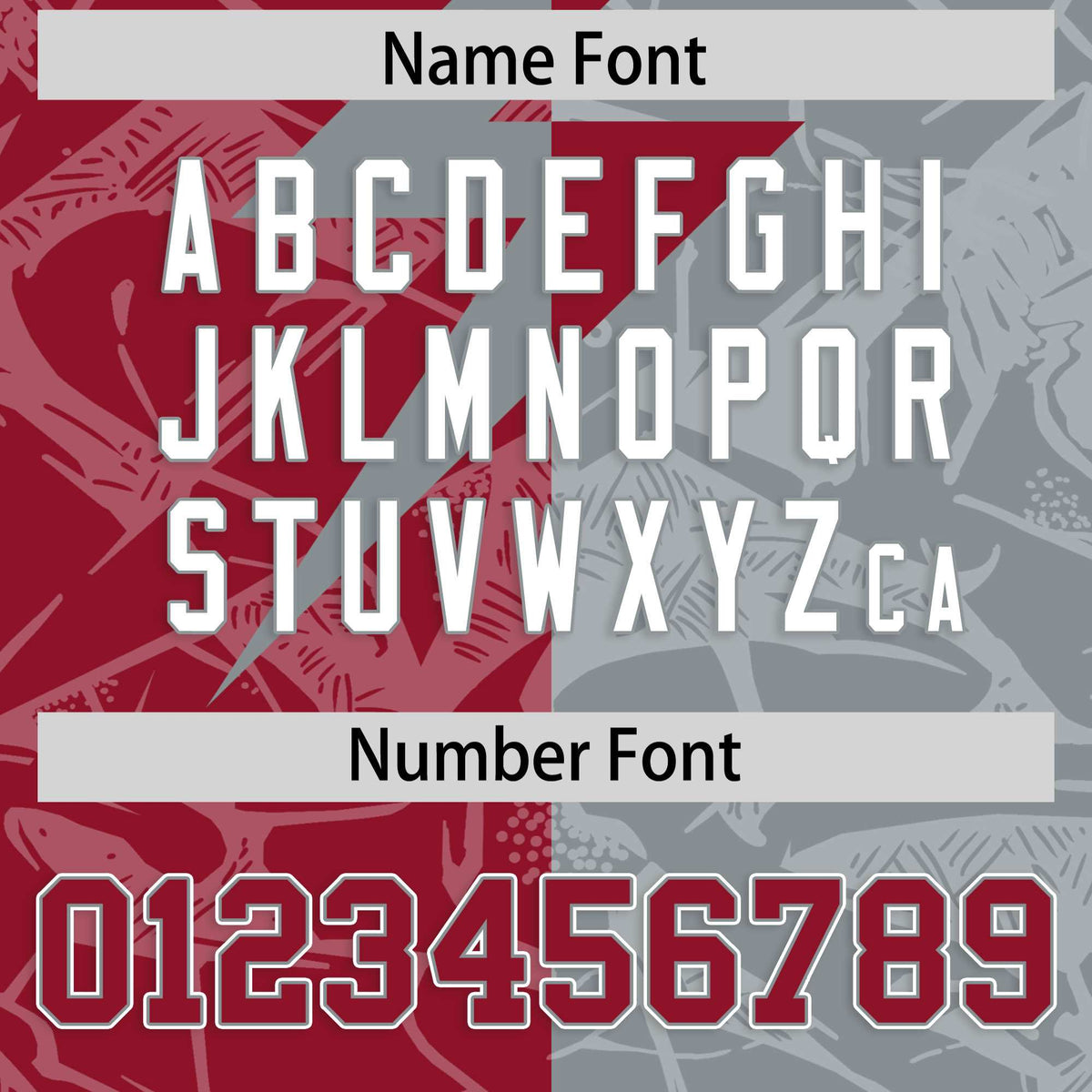 Custom Gray Cardinal Split Personalized Lightning Pattern Football Jersey