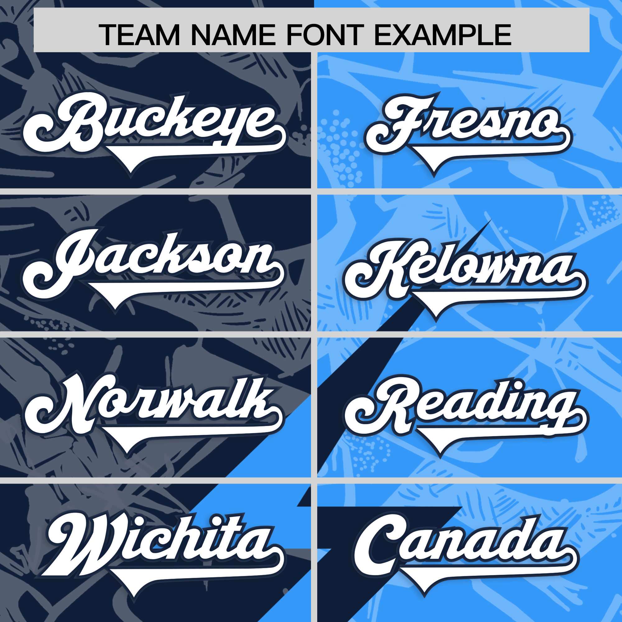 Custom Light Blue Navy Split Personalized Lightning Pattern Football Jersey