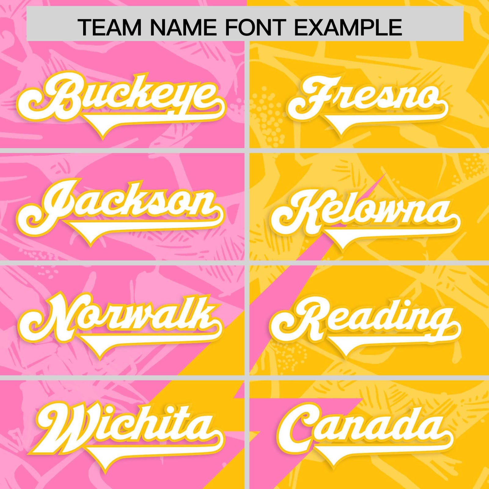 Custom Yellow Pink Split Personalized Lightning Pattern Football Jersey