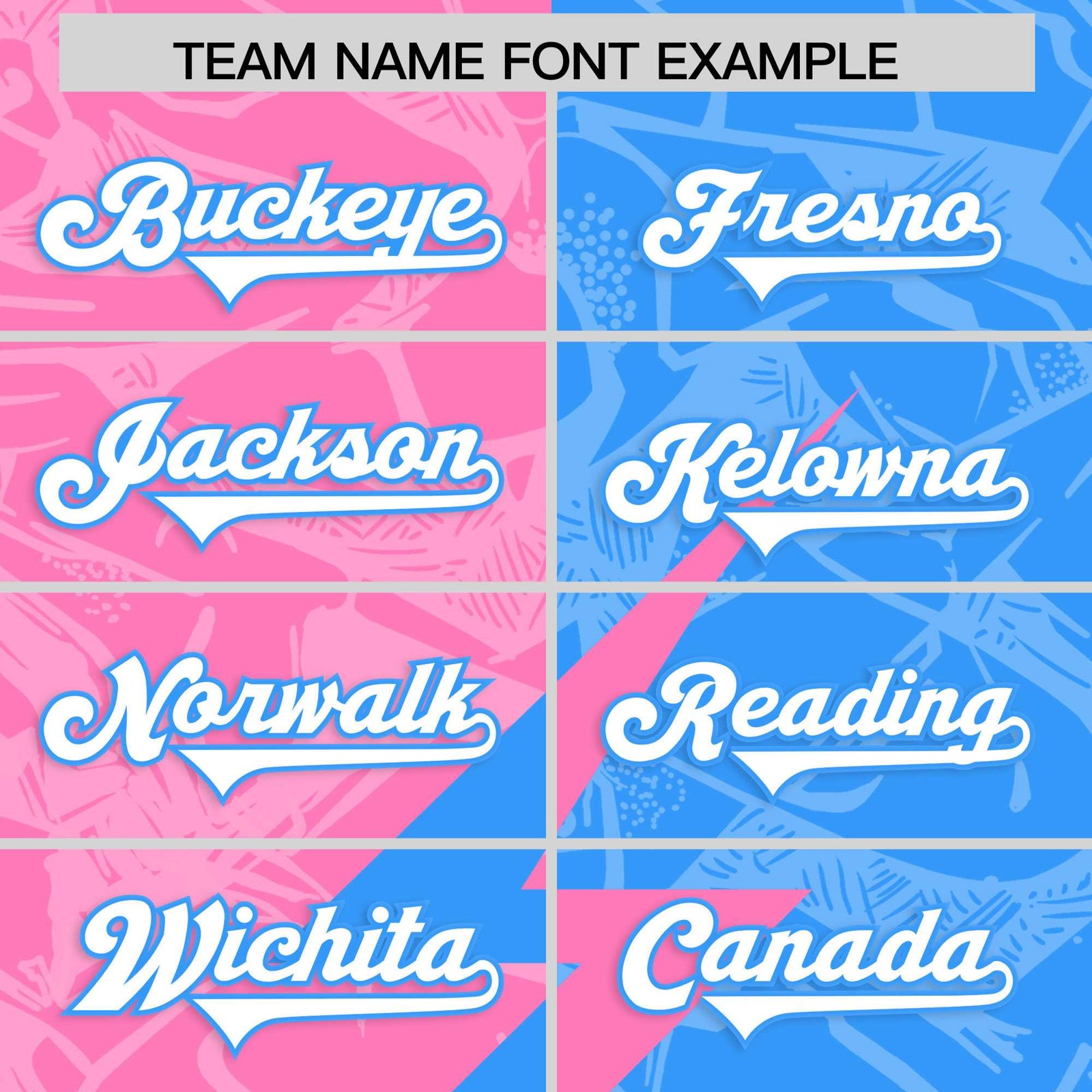 Custom Light Blue Pink Split Personalized Lightning Pattern Football Jersey