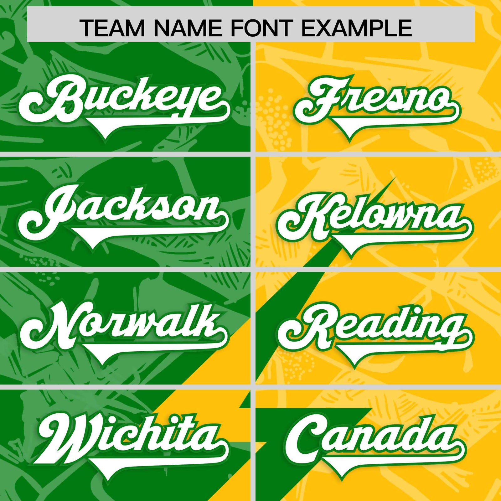 Custom Kelly Green Yellow Split Personalized Lightning Pattern Football Jersey