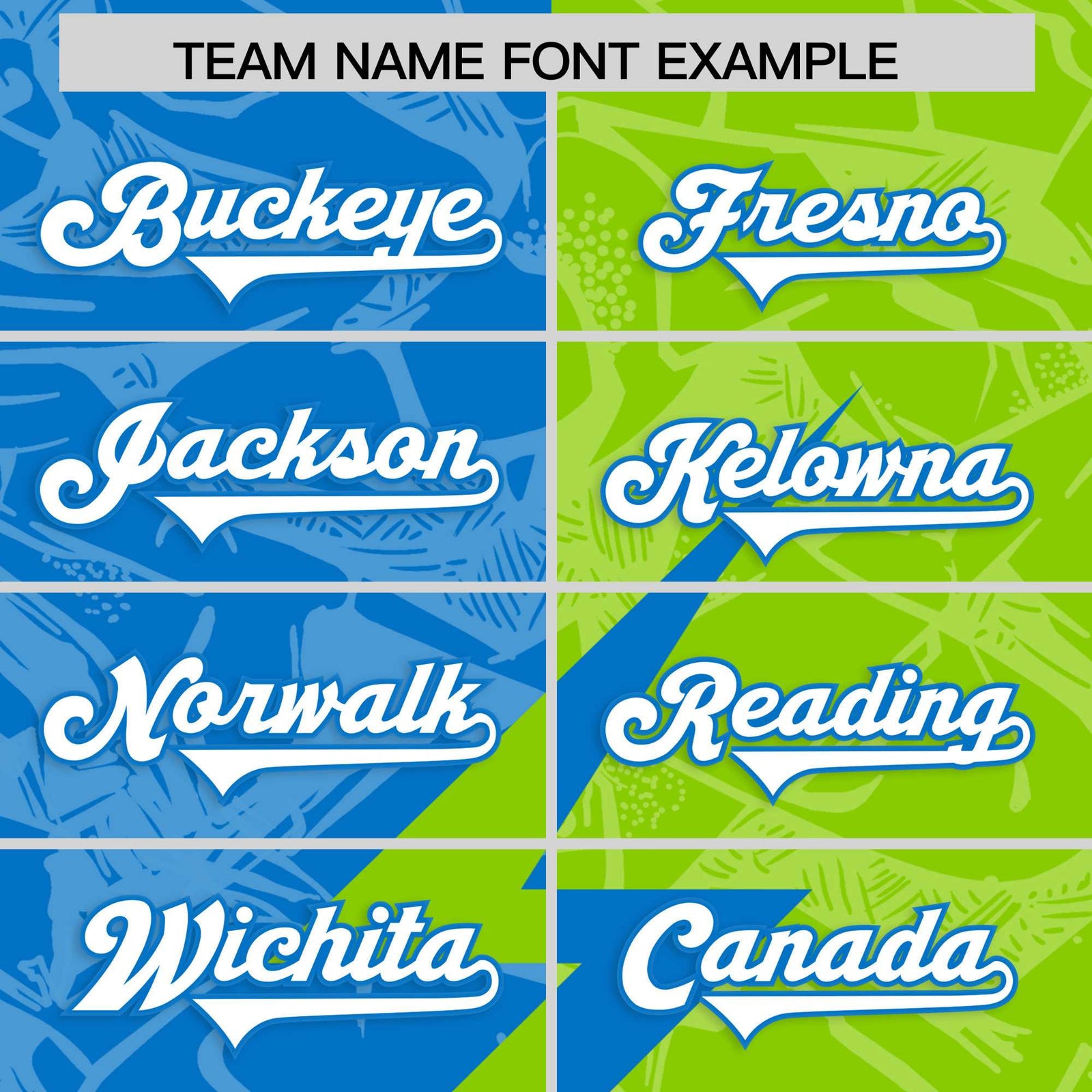 Custom Neon Green Panther Blue Split Personalized Lightning Pattern Football Jersey