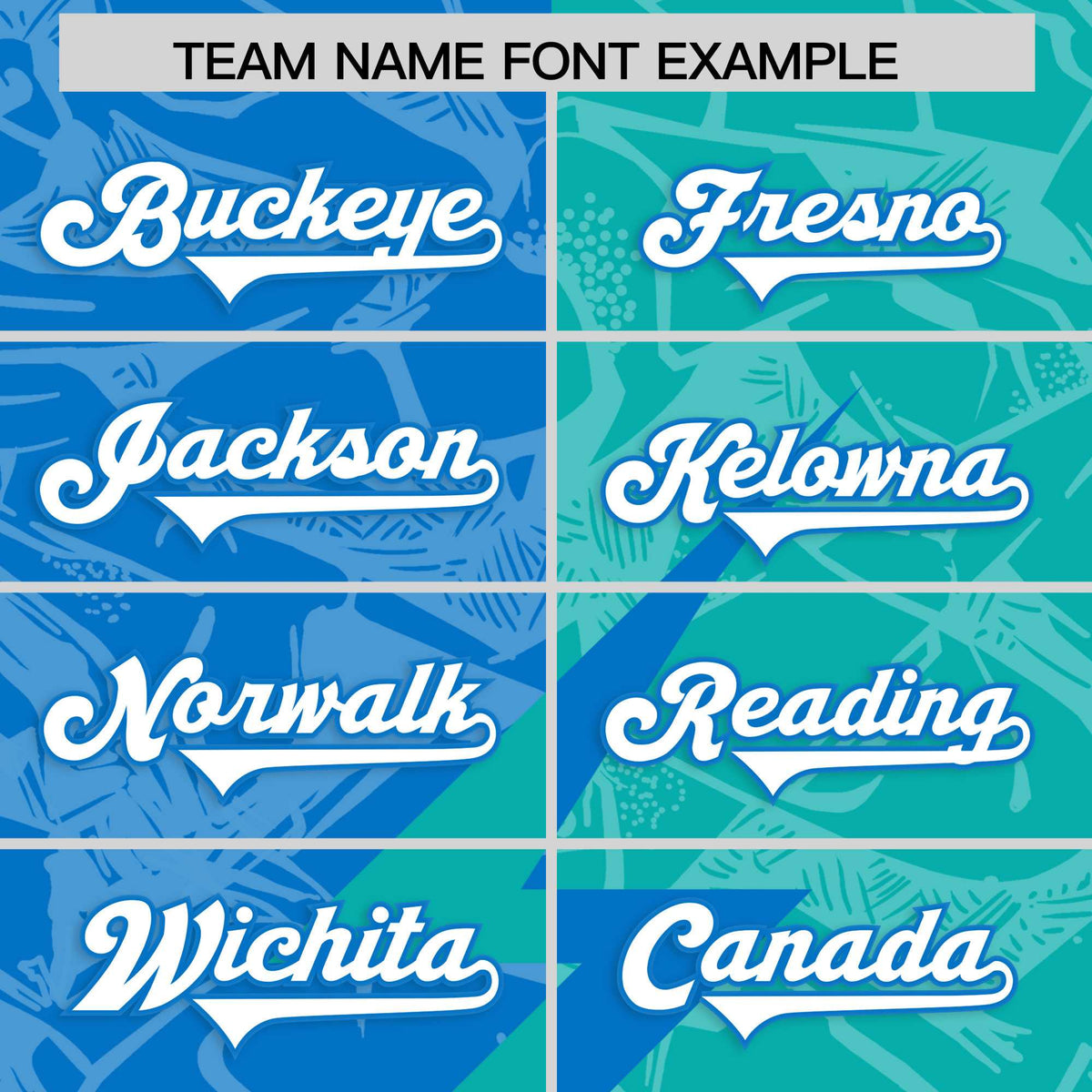 Custom Panther Blue Aqua Split Personalized Lightning Pattern Football Jersey