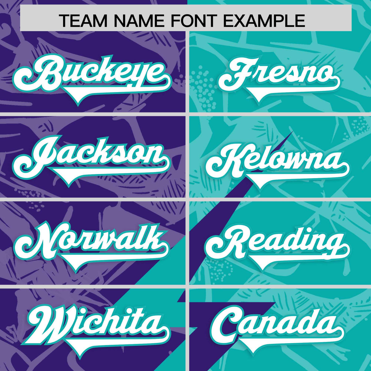 Custom Aqua Purple Split Personalized Lightning Pattern Football Jersey