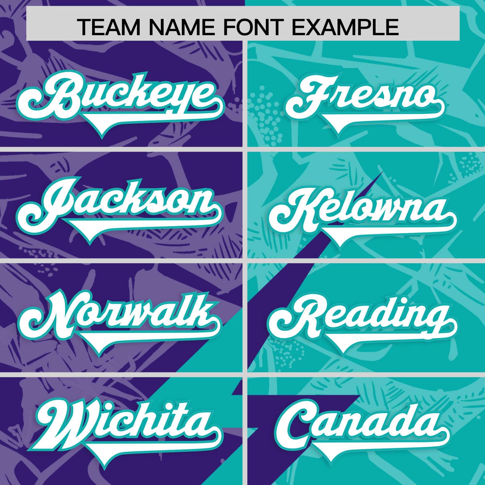 Custom Aqua Purple Split Personalized Lightning Pattern Football Jersey