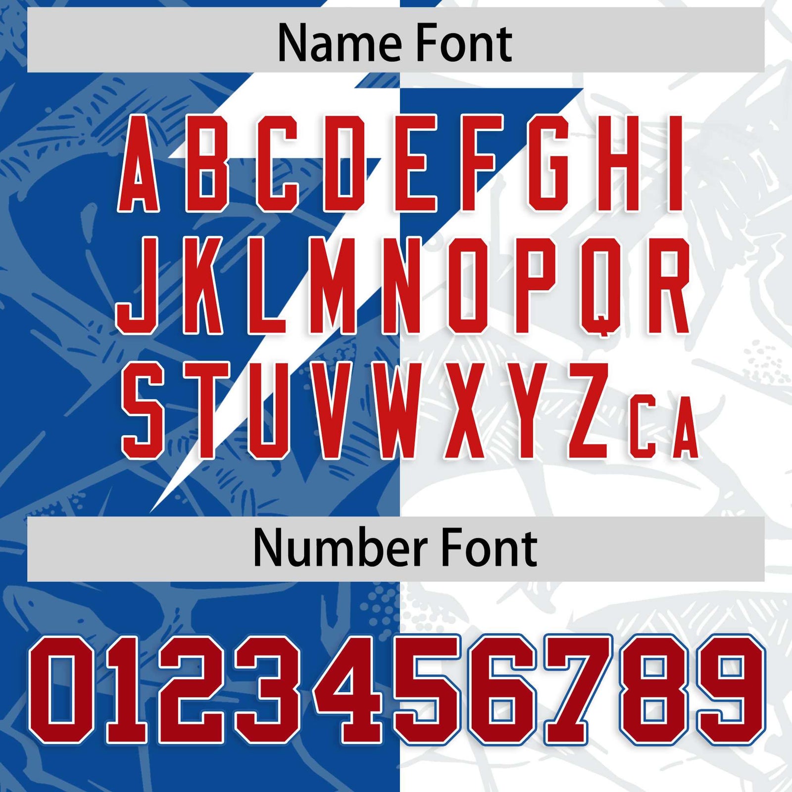 Custom White Royal Split Personalized Lightning Pattern Football Jersey