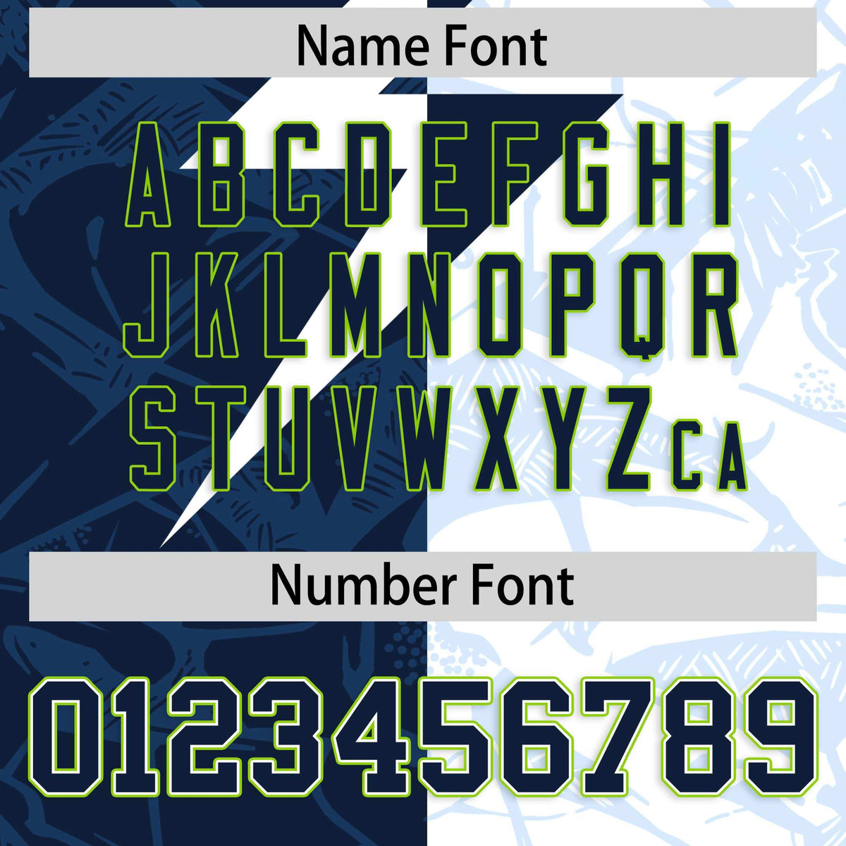 Custom White Navy Split Personalized Lightning Pattern Football Jersey