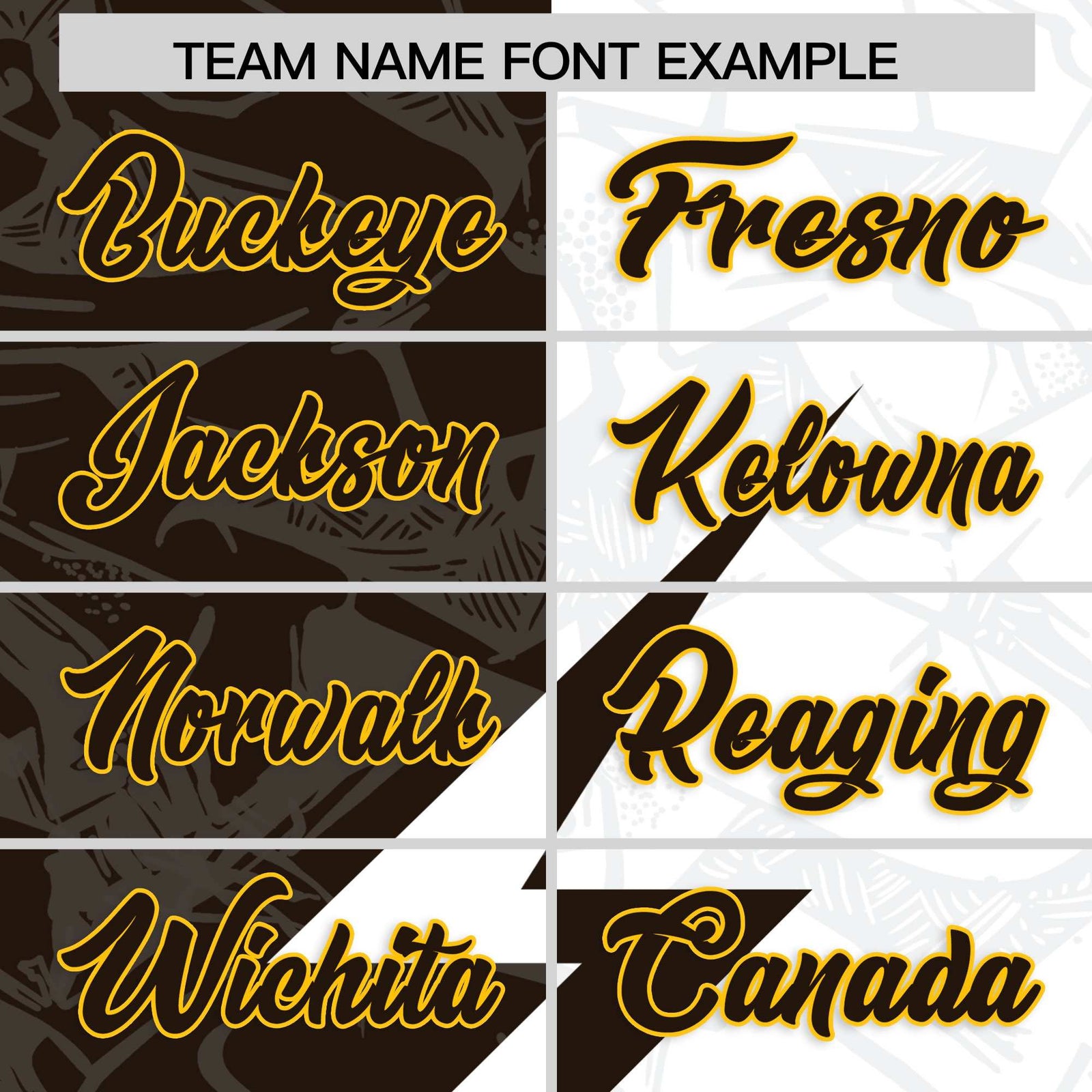 Custom Brown White Split Personalized Lightning Pattern Football Jersey