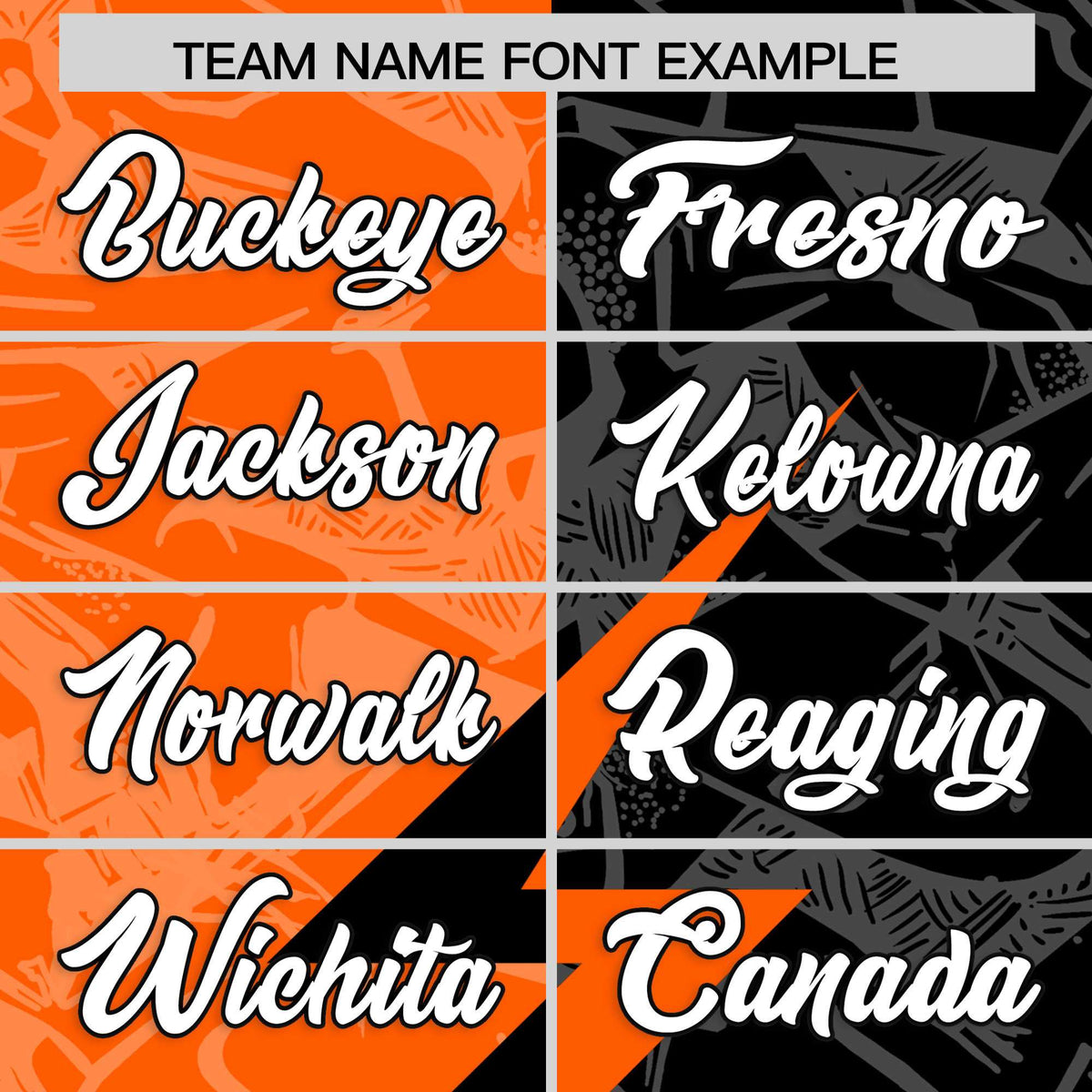 Custom Black Orange Split Personalized Lightning Pattern Football Jersey