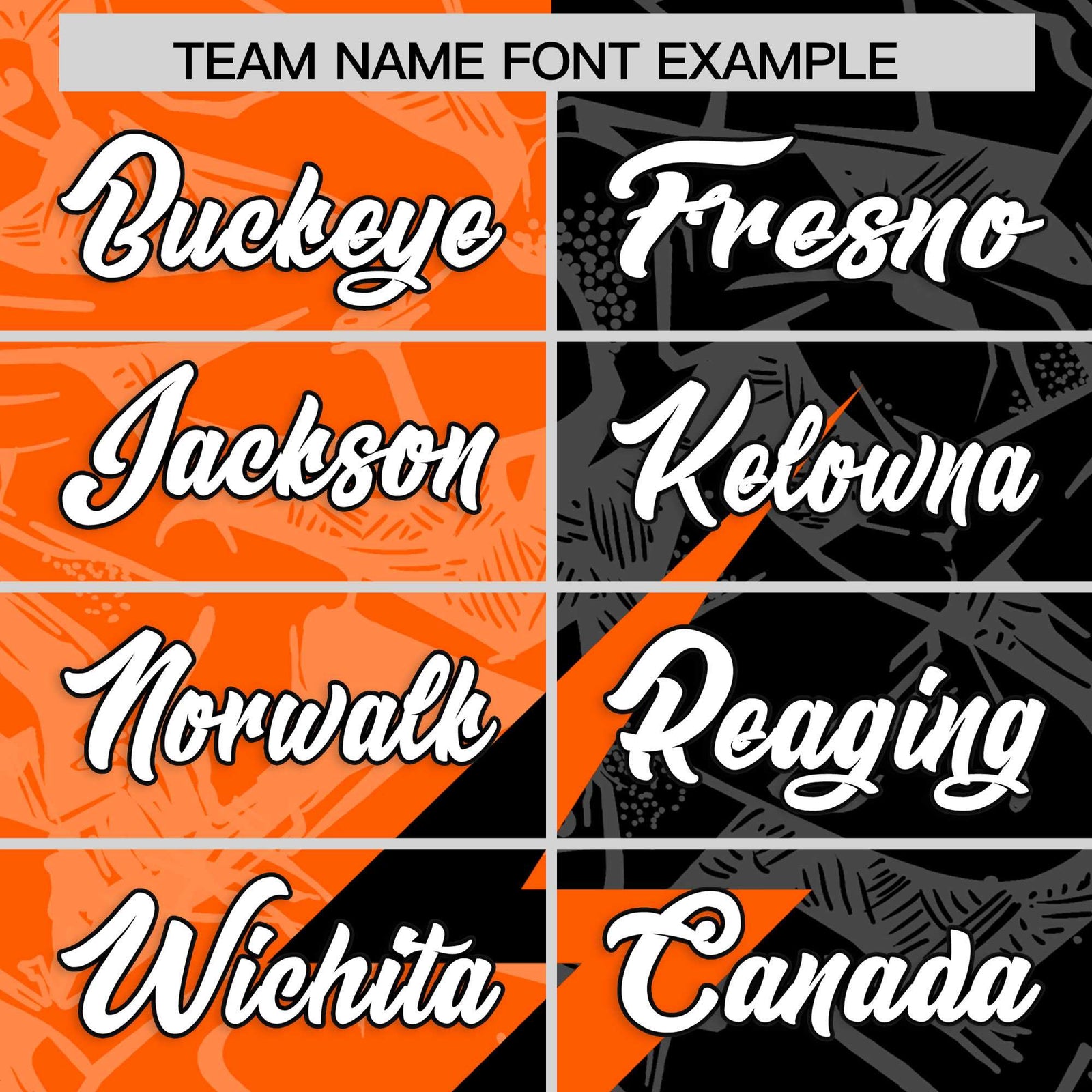 Custom Black Orange Split Personalized Lightning Pattern Football Jersey