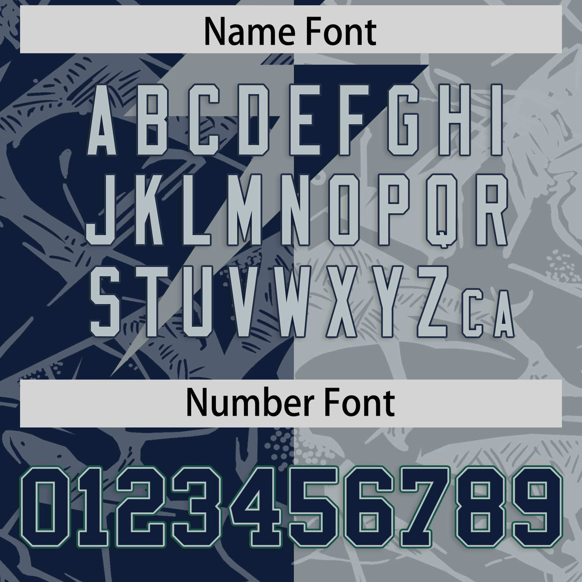 Custom Navy Gray Split Personalized Lightning Pattern Football Jersey