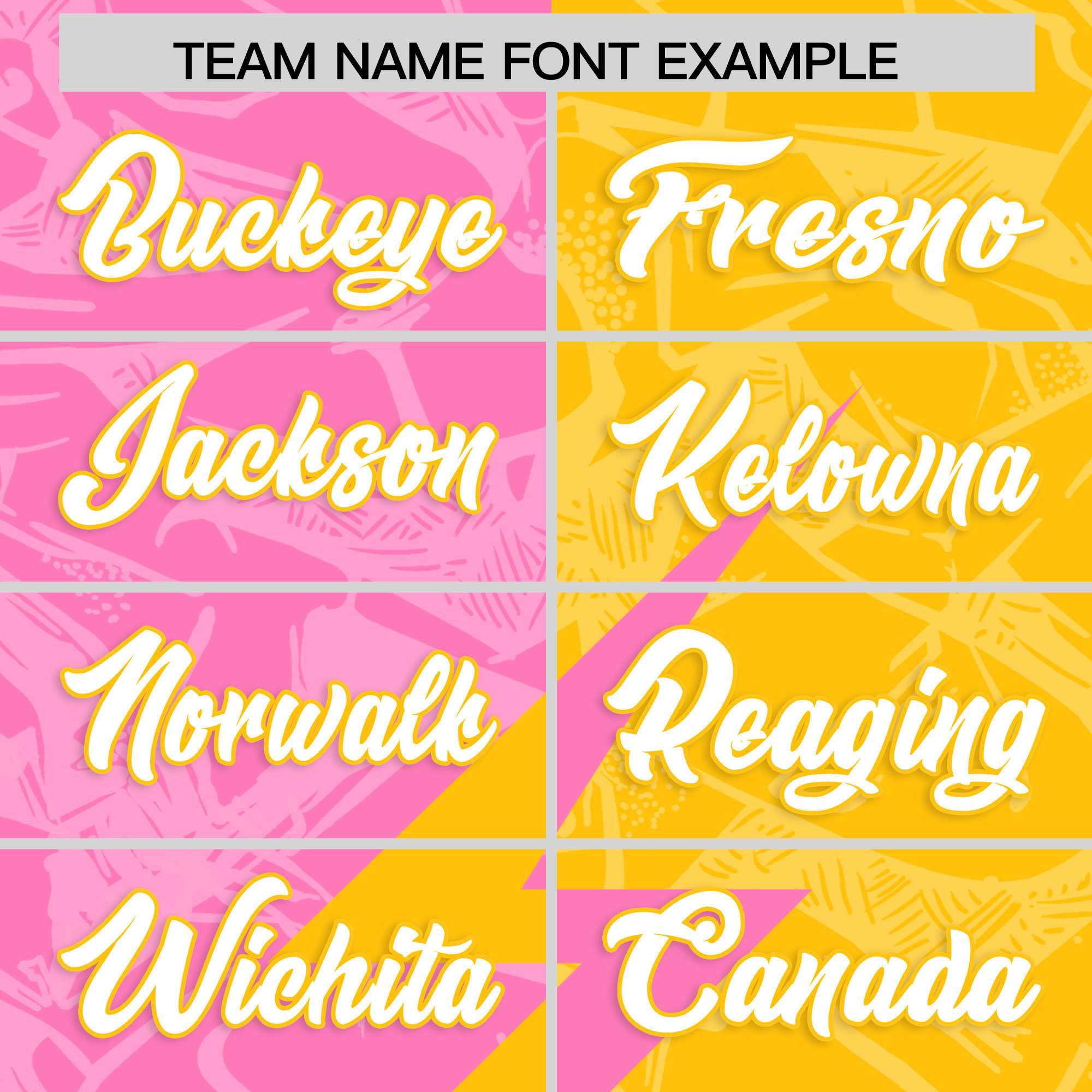 Custom Yellow Pink Split Personalized Lightning Pattern Football Jersey