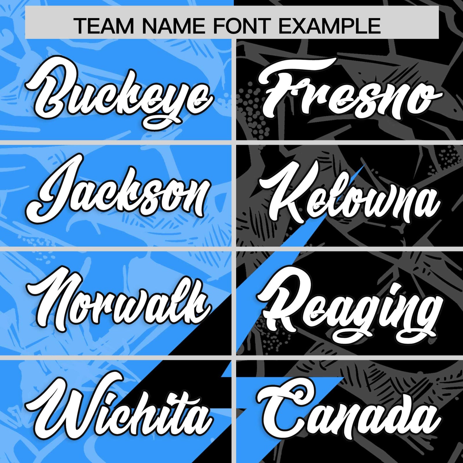 Custom Black Light Blue Split Personalized Lightning Pattern Football Jersey