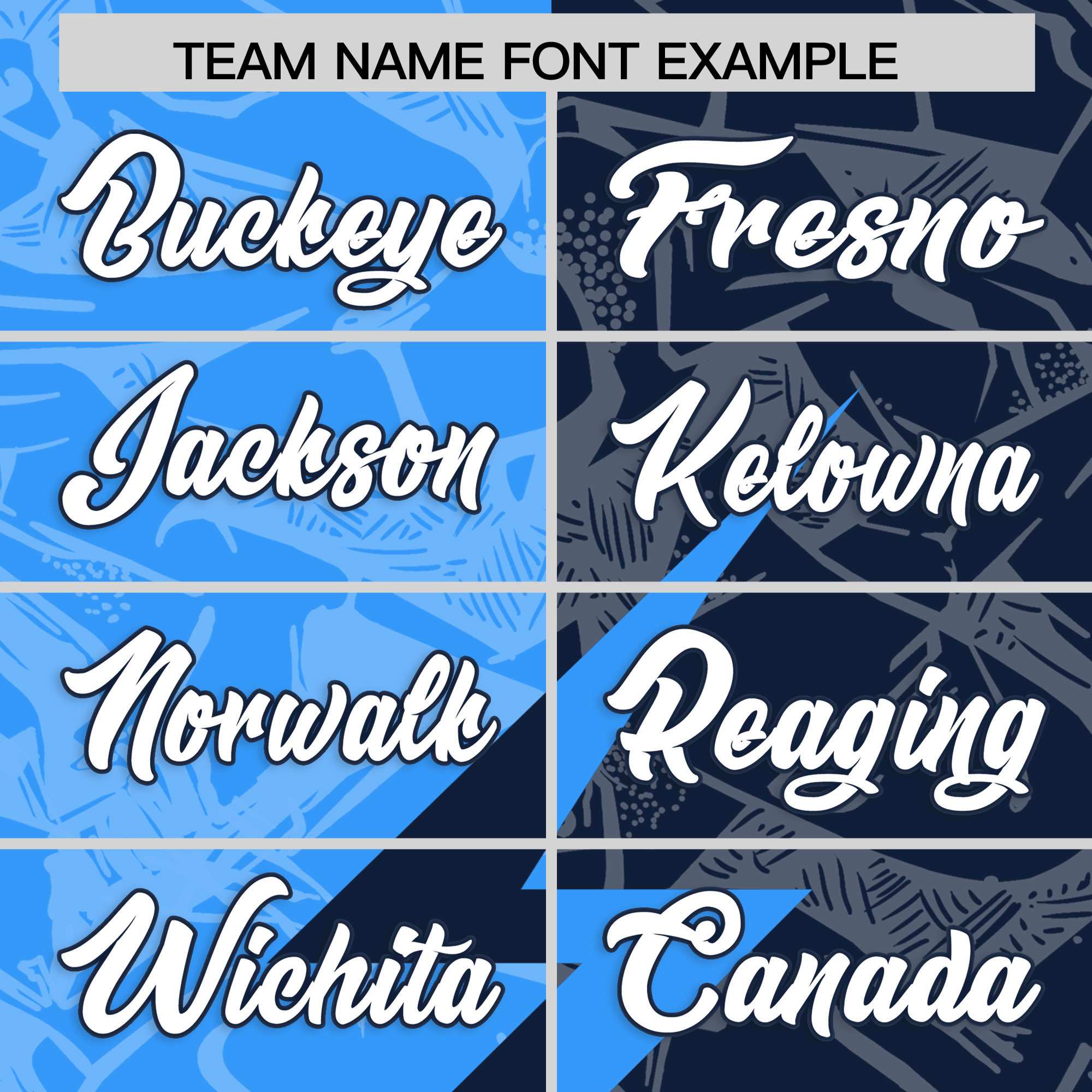 Custom Navy Light Blue Split Personalized Lightning Pattern Football Jersey