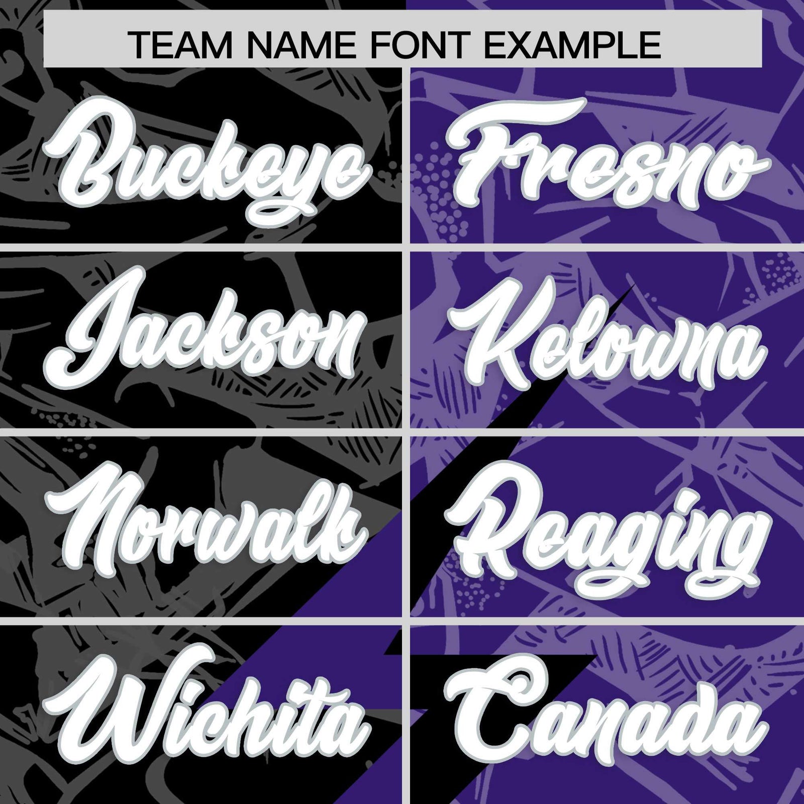 Custom Purple Black Split Personalized Lightning Pattern Football Jersey