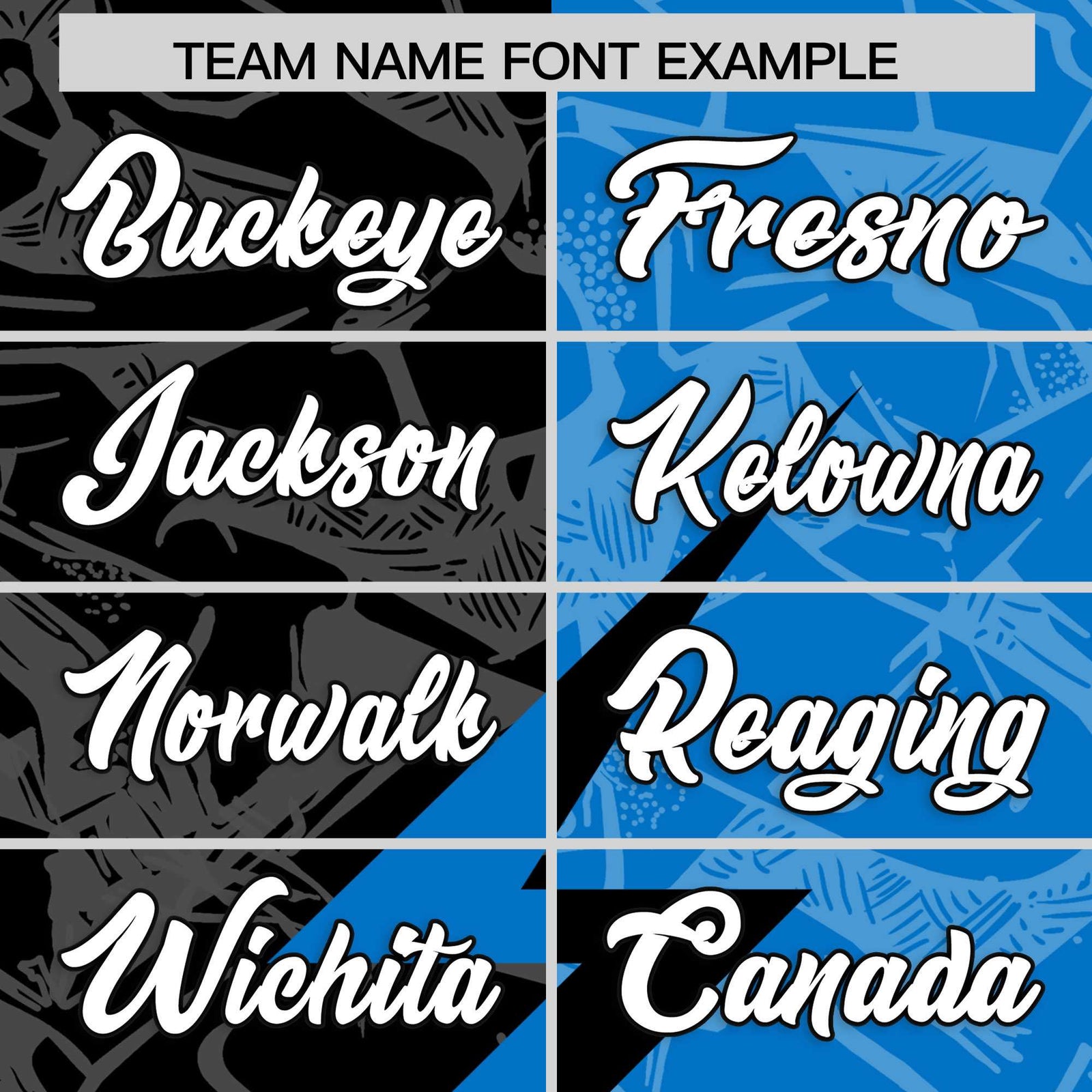 Custom Panther Blue Black Split Personalized Lightning Pattern Football Jersey