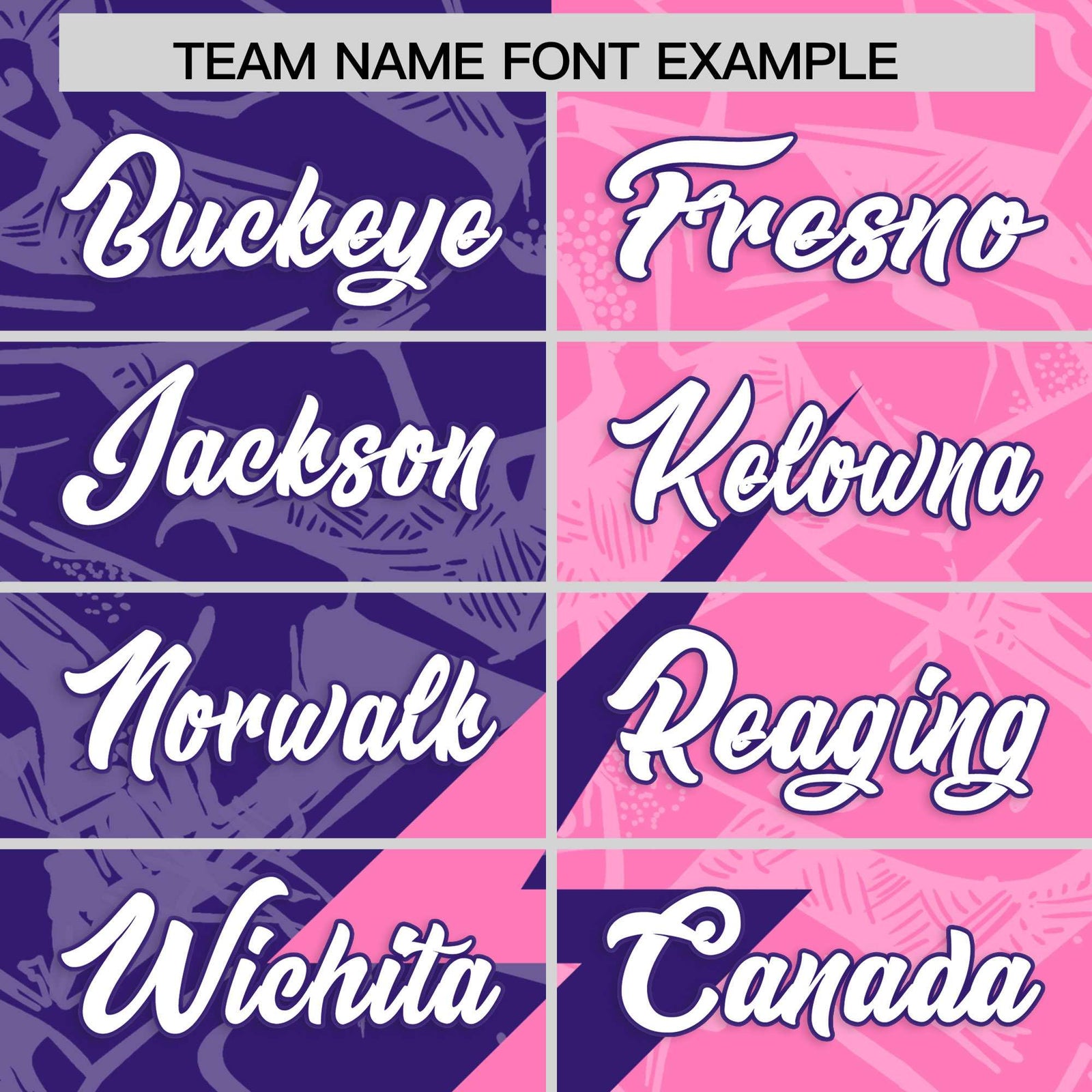 Custom Pink Purple Split Personalized Lightning Pattern Football Jersey