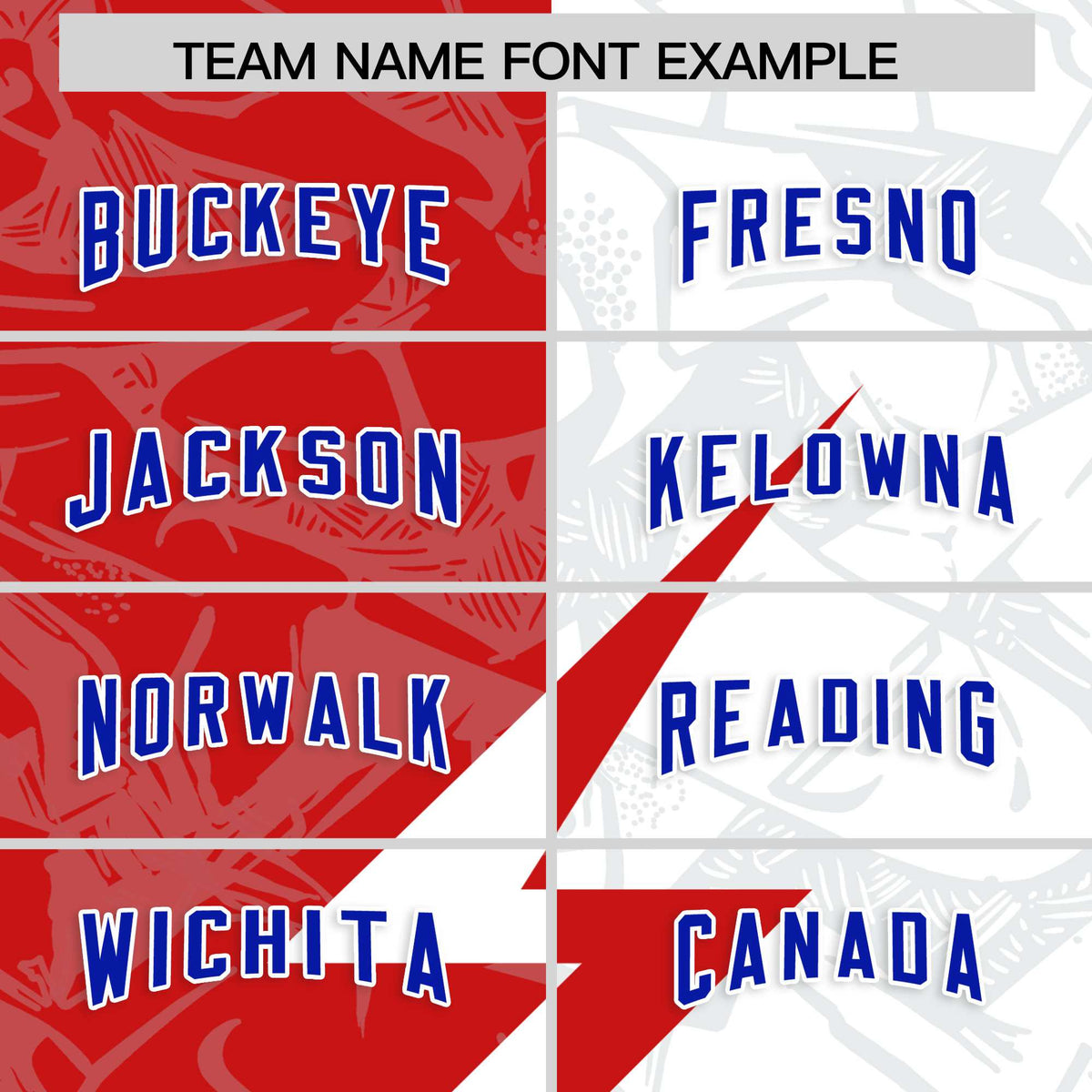 Custom White Red Split Personalized Lightning Pattern Football Jersey