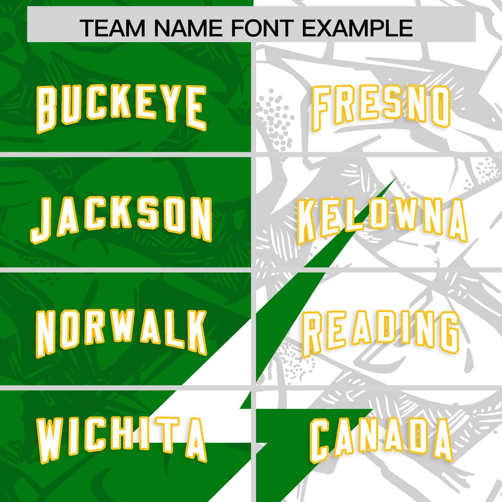Custom Kelly Green White Split Personalized Lightning Pattern Football Jersey