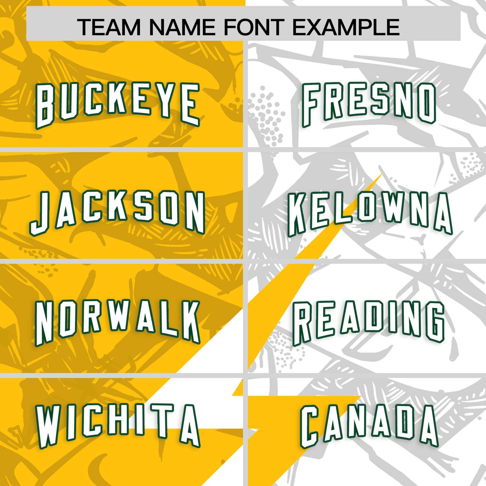 Custom Yellow White Split Personalized Lightning Pattern Football Jersey