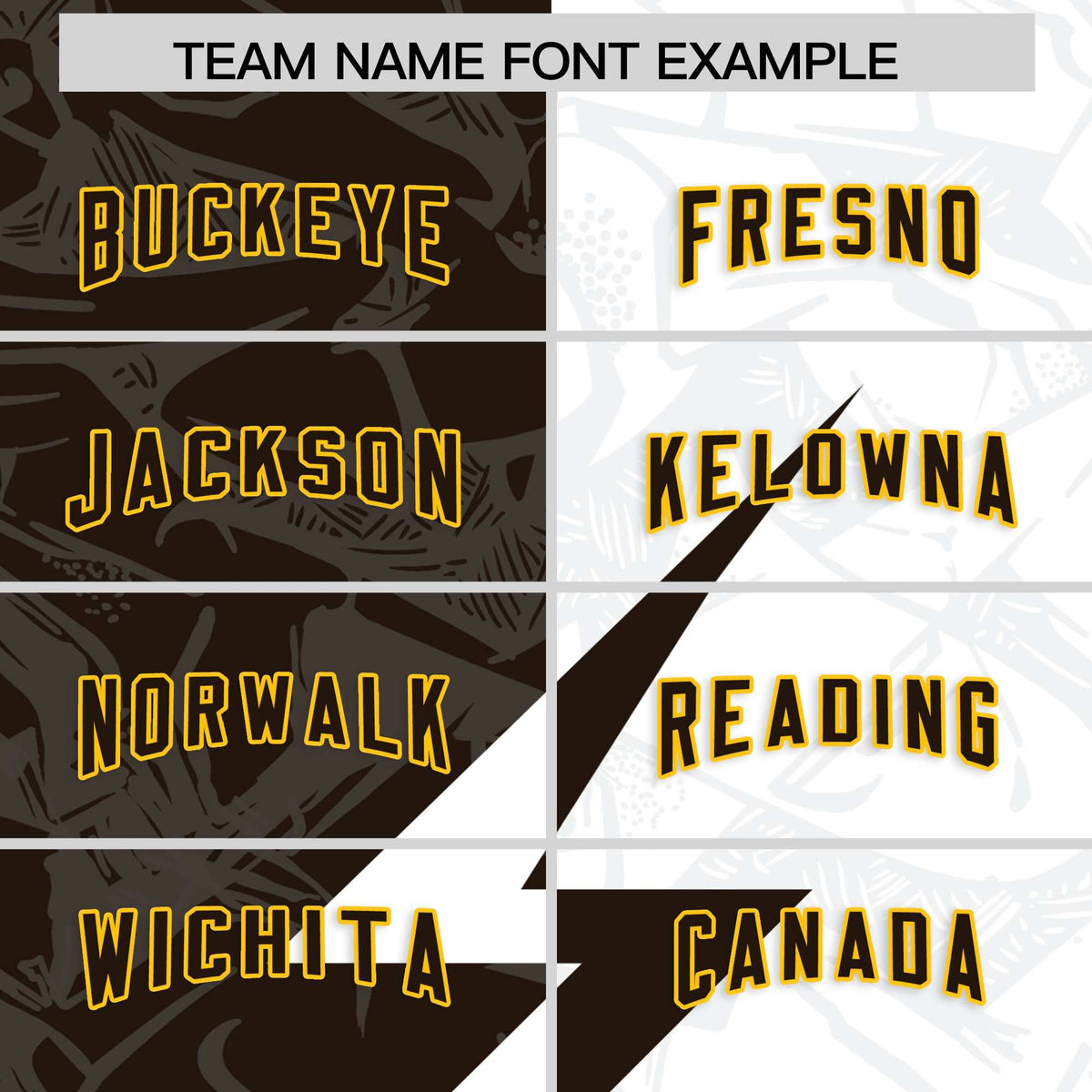 Custom Brown White Split Personalized Lightning Pattern Football Jersey