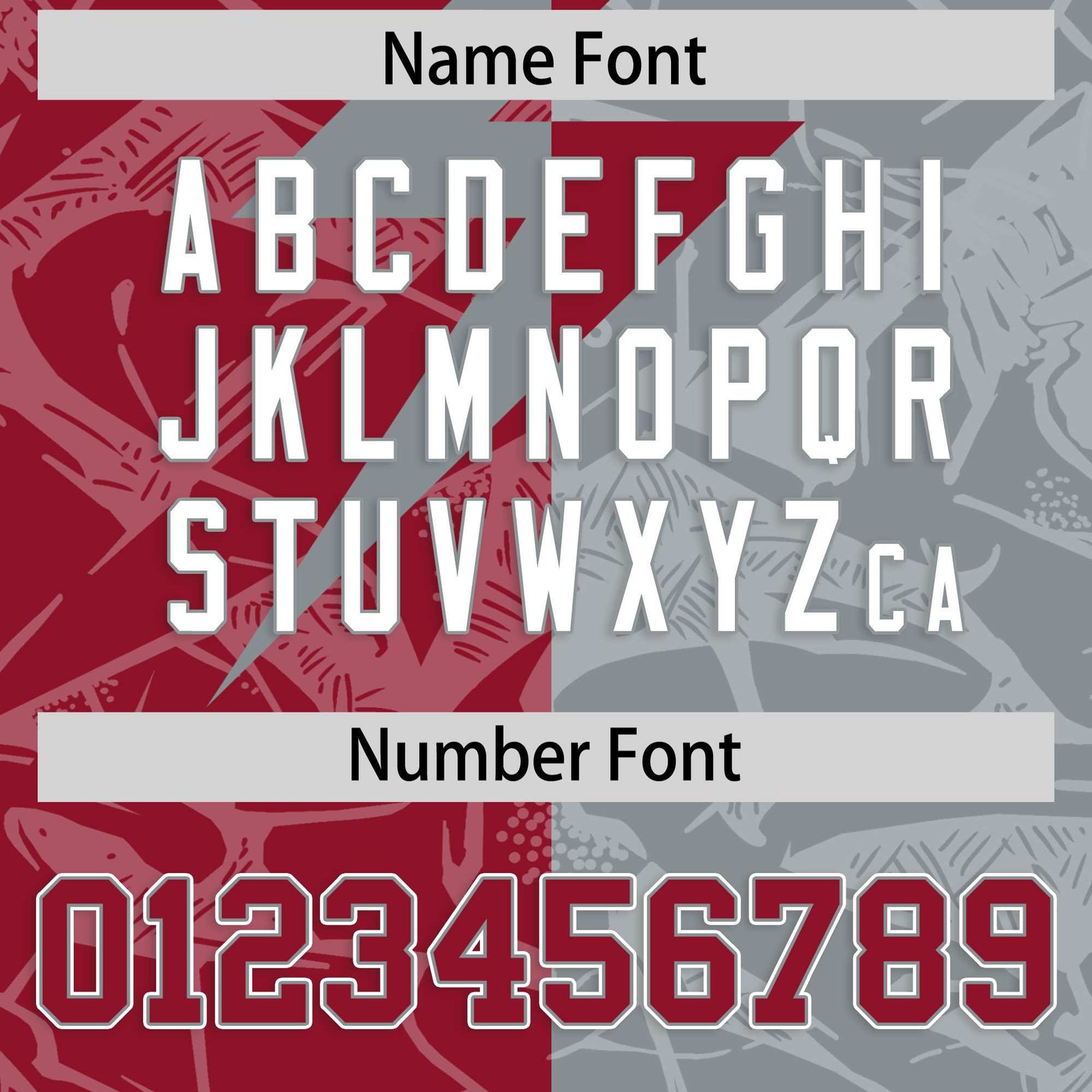 Custom Gray Cardinal Split Personalized Lightning Pattern Football Jersey